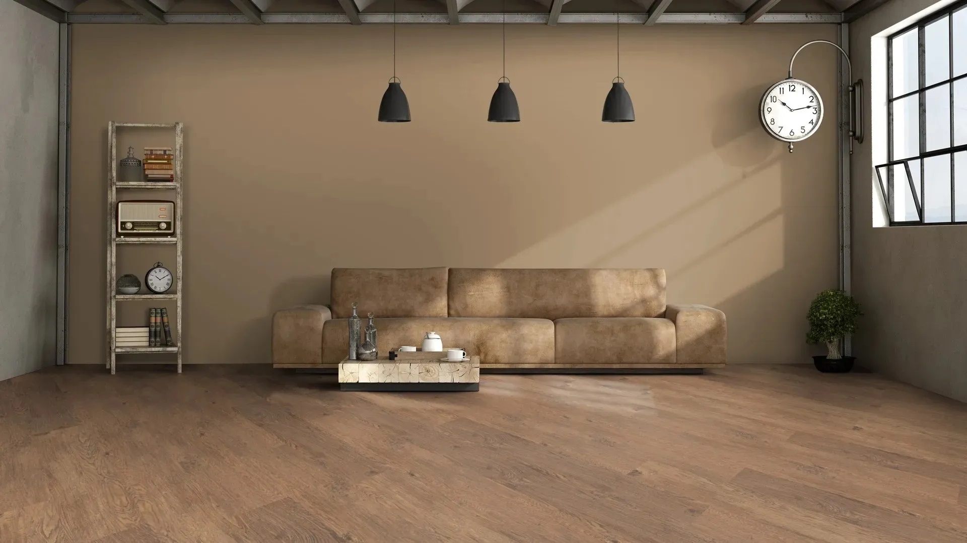 Вінілова підлога Hydrocork Plus - Castle Toast Oak B5P1002. 33 клас, 6 мм. Виробництво Португалія.