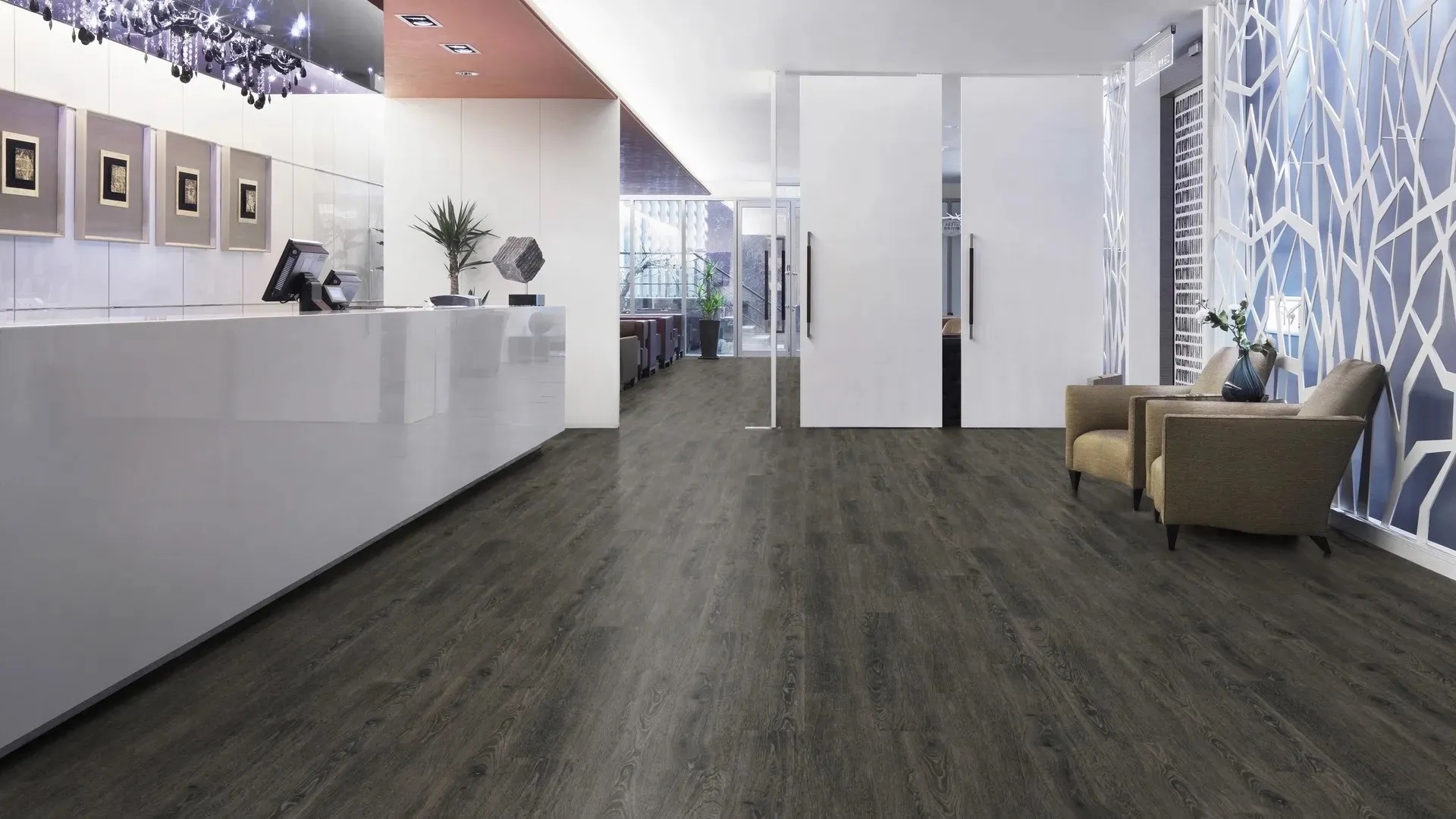 Вінілова підлога Hydrocork Plus - Cinder Oak B5R7002. 33 клас, 6 мм. Виробництво Португалія.
