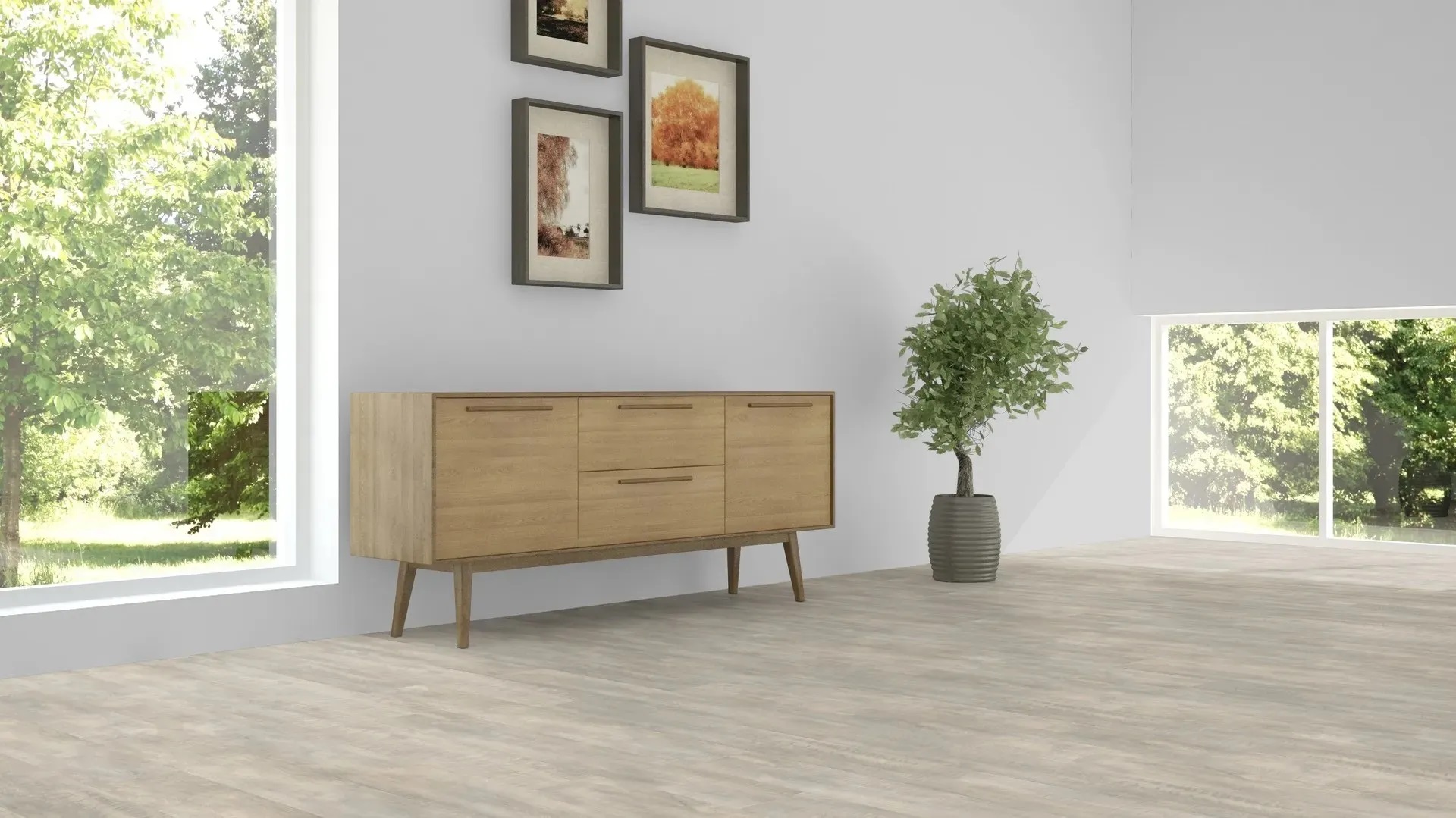 Вінілова підлога Hydrocork Plus - Claw Silver Oak B5V3003. 33 клас, 6 мм. Виробництво Португалія.