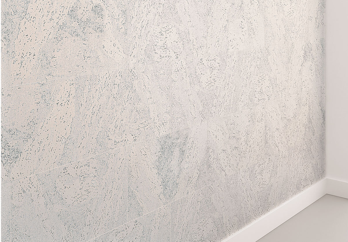 Корок для стін Wicanders Dekwall - Flores White, артикул RY07001, Wicanders Португалія.