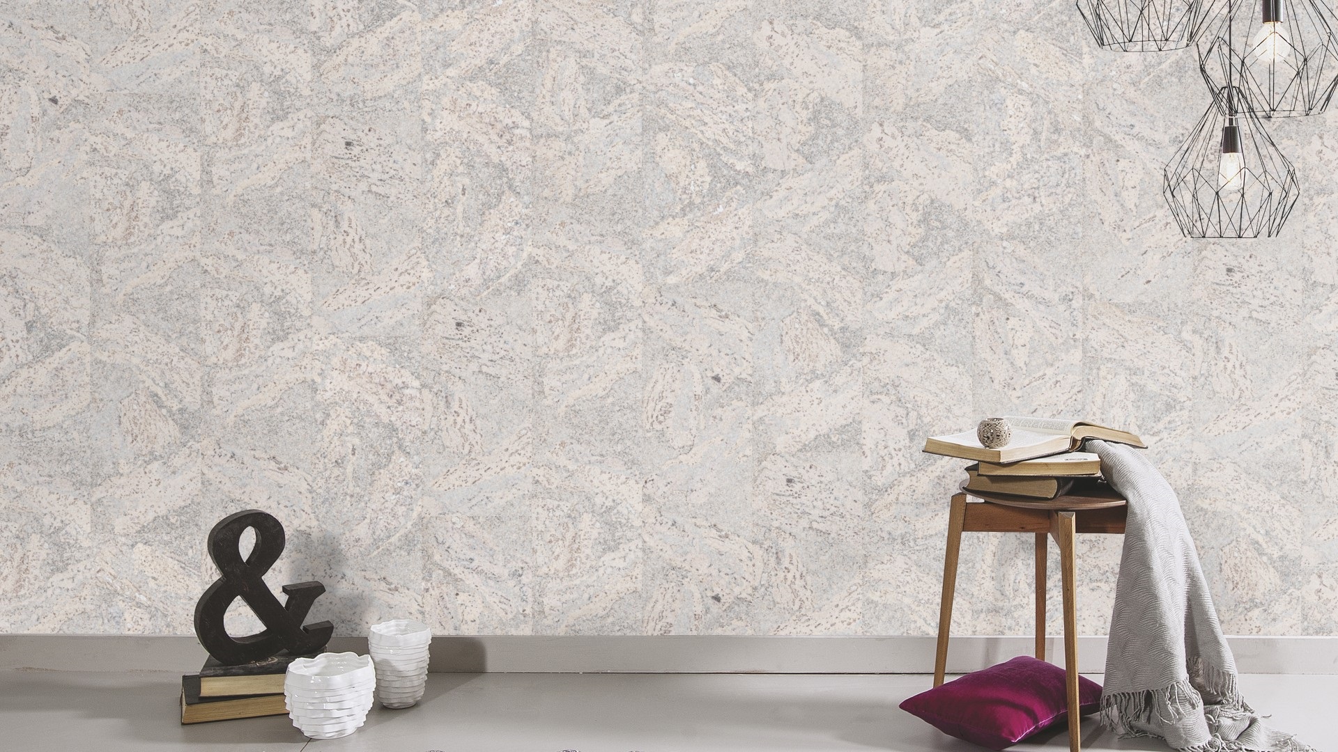 Корок для стін Wicanders Dekwall - Flores White, артикул RY07001, Wicanders Португалія.