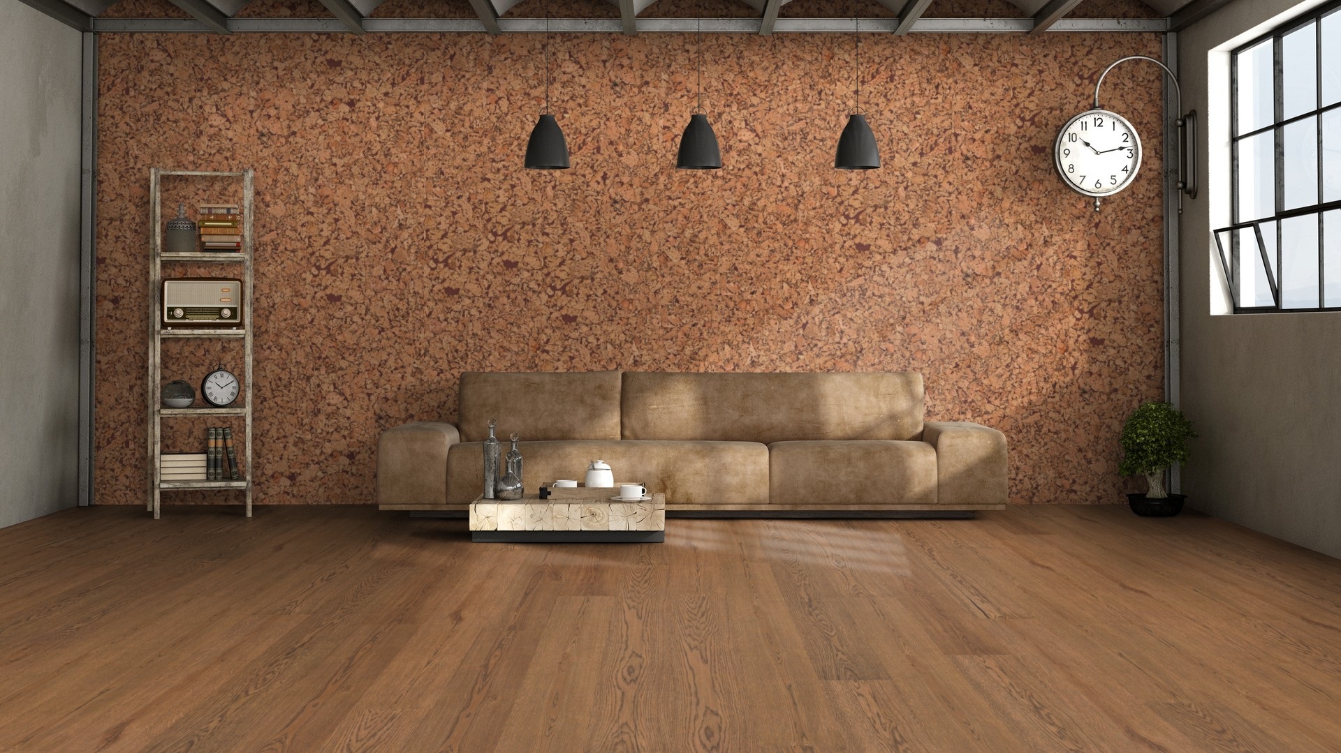 Корок для стін Wicanders Dekwall - Hawai Brown, артикул RY75001, Wicanders Португалія.