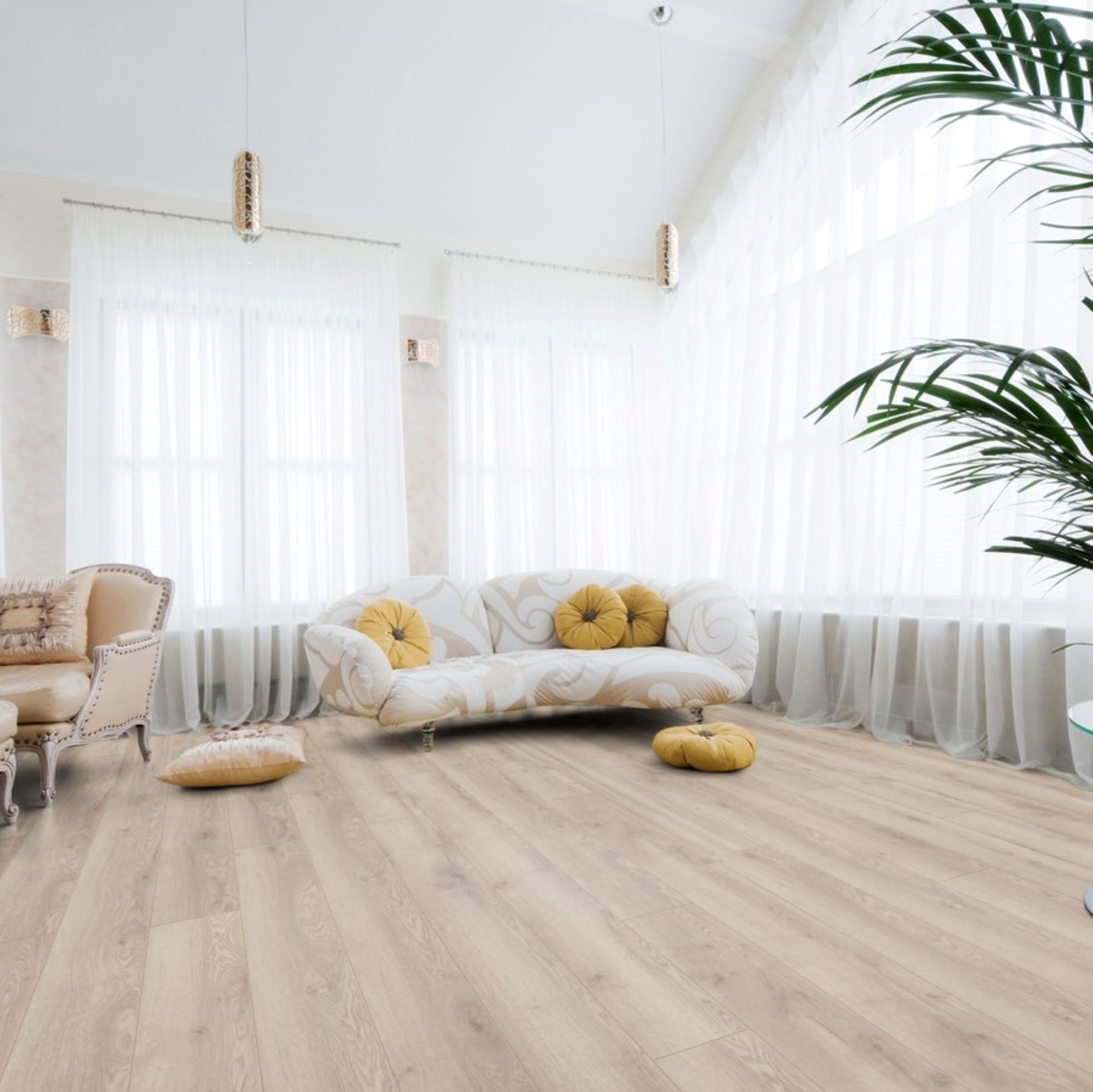 Ламінат Kronotex - Berg Eiche Beige, артикул D 4728, 33 клас, 12 мм. Колекція Mammut. Виробництво Німеччина.