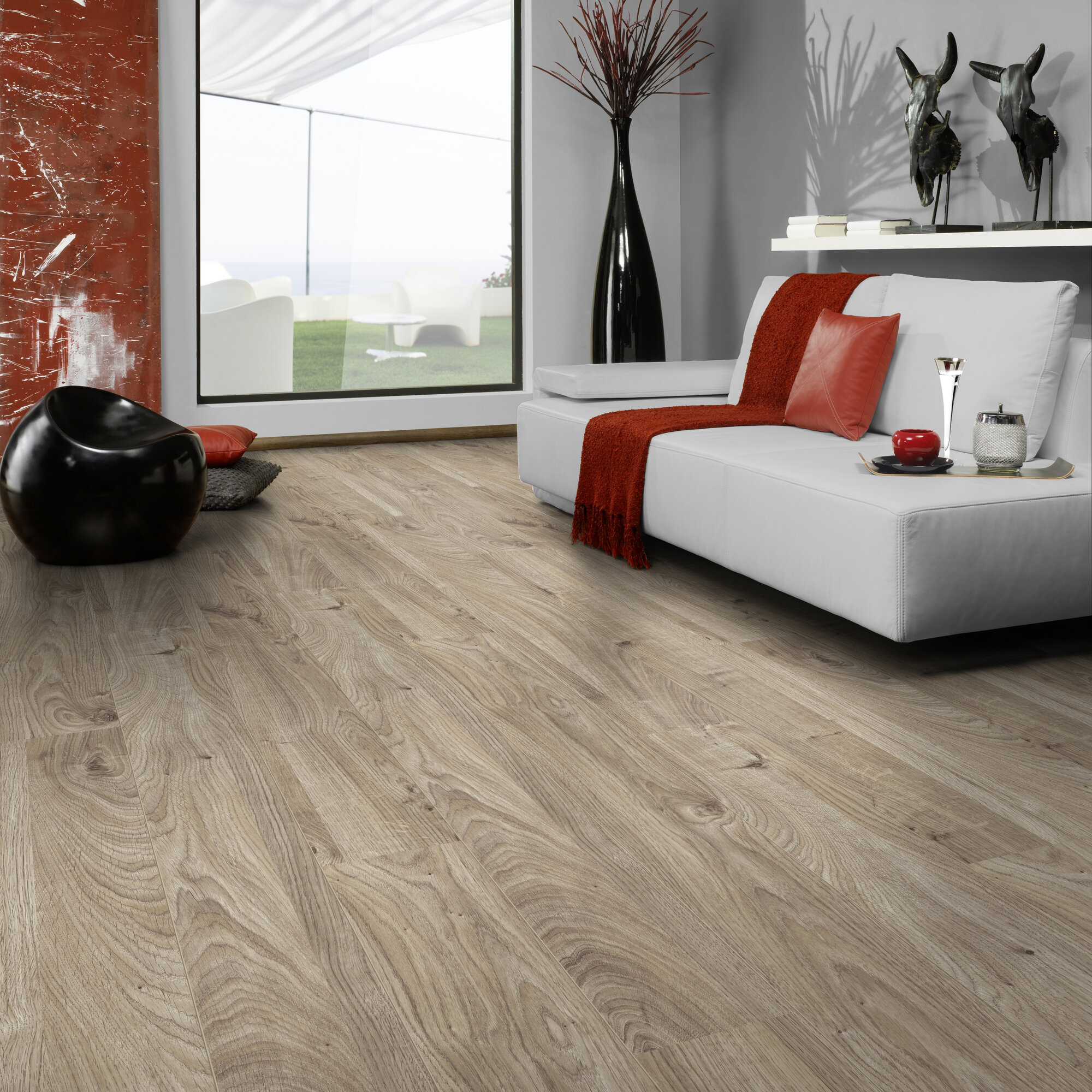 Ламінат Kronotex - Everest Oak Beige, артикул D 3081, 33 клас, 12 мм. Колекція Mammut. Виробництво Німеччина.