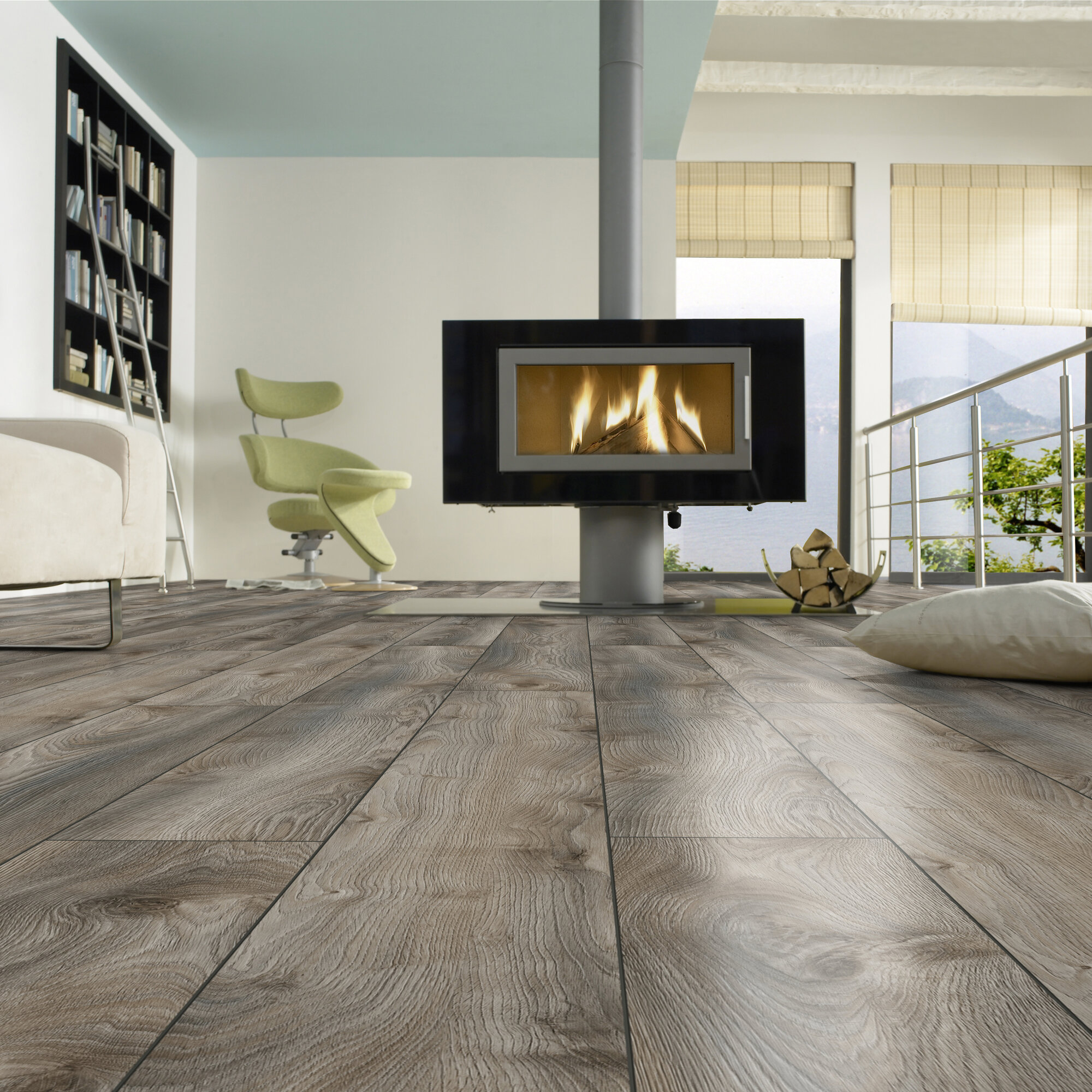Ламінат Kronotex - Makro Oak Grey, артикул D 4792, 33 клас, 12 мм. колекція Mammut. Виробництво Німеччина.