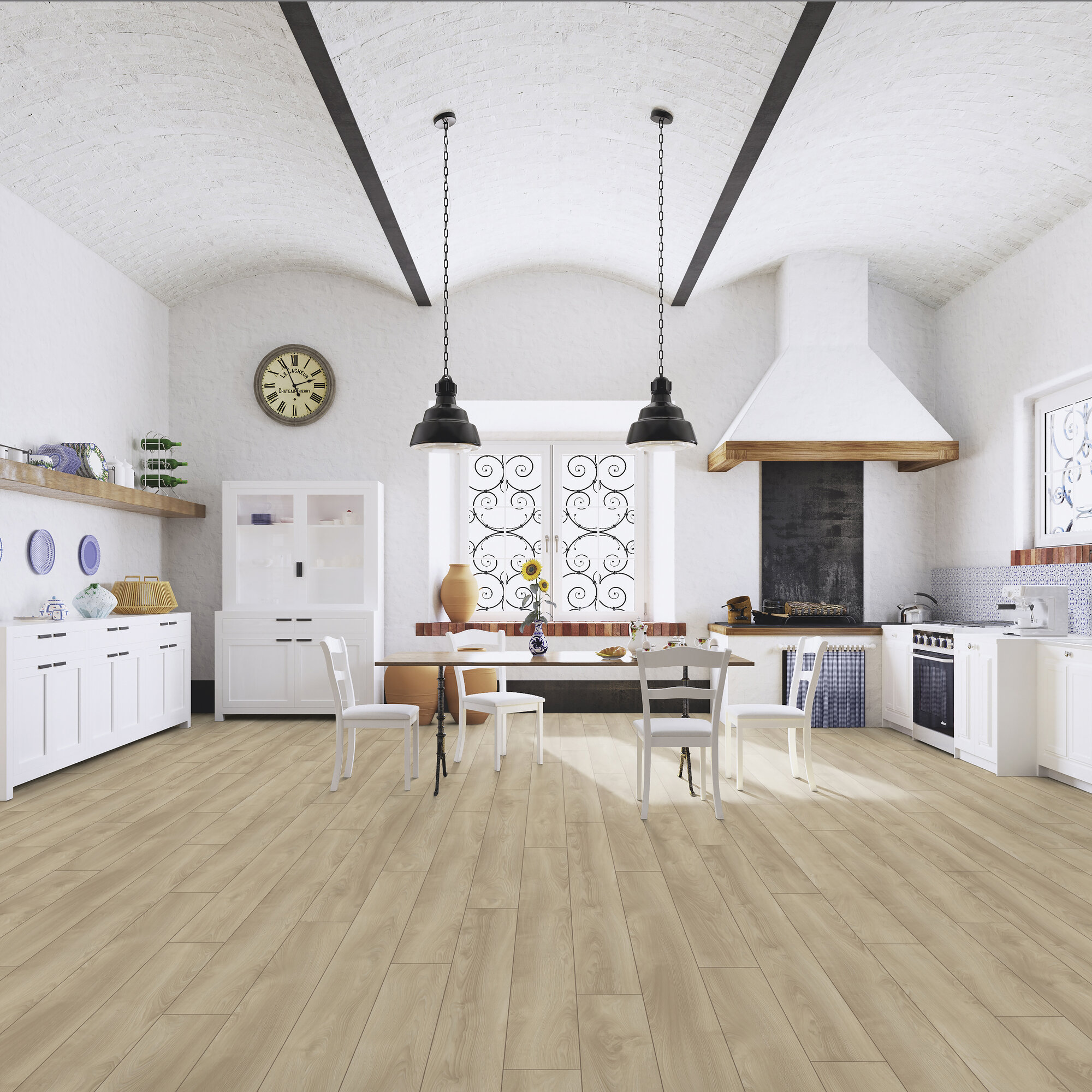 Ламінат Kronotex - Makro Oak Light, артикул D 4752, 33 клас, 12 мм. Колекція Mammut. Виробництво Німеччина.