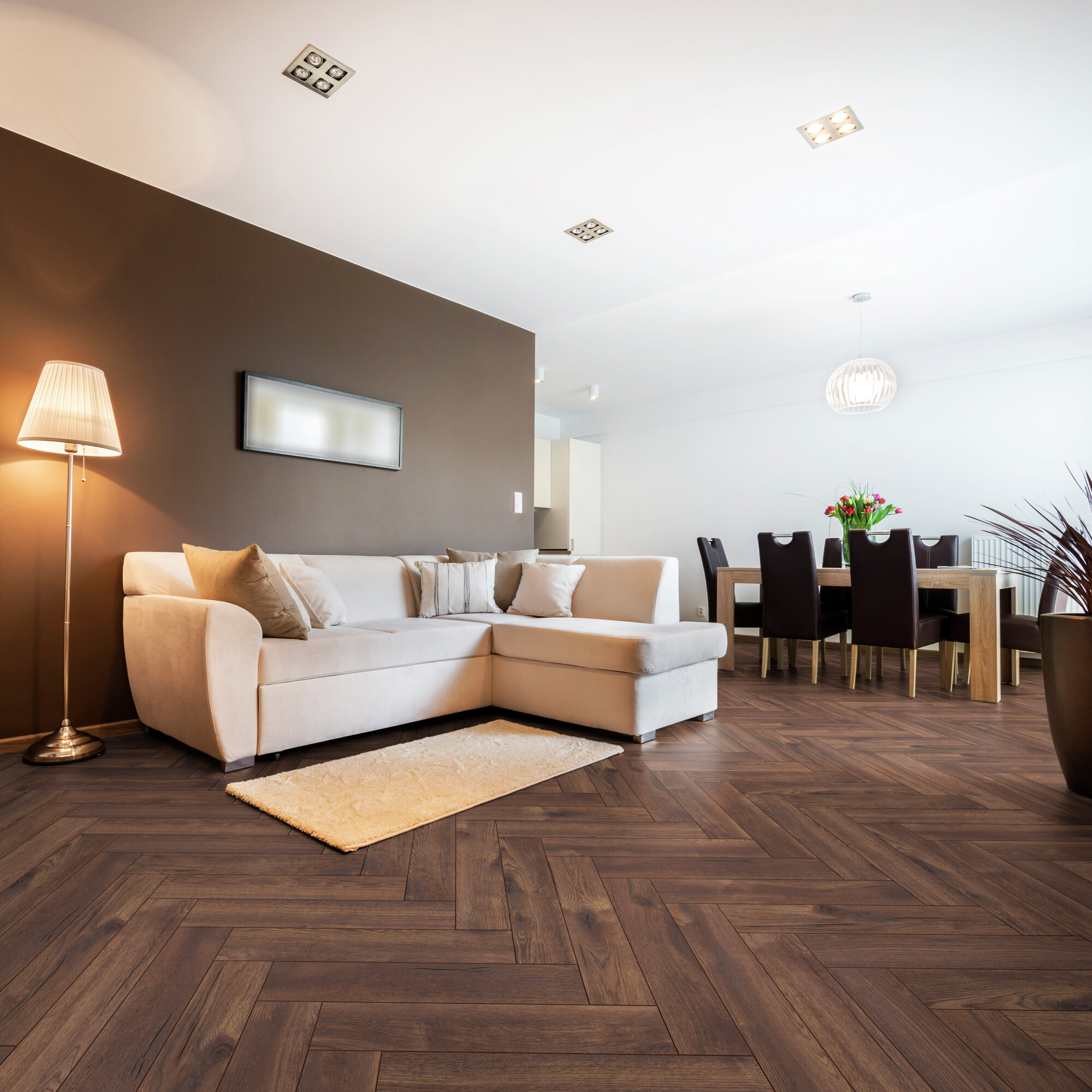 Ламінат Kronotex - Calais Oak, артикул D 4766, 32 клас, 8 мм. Колекція Herringbone. Виробництво Німеччина.