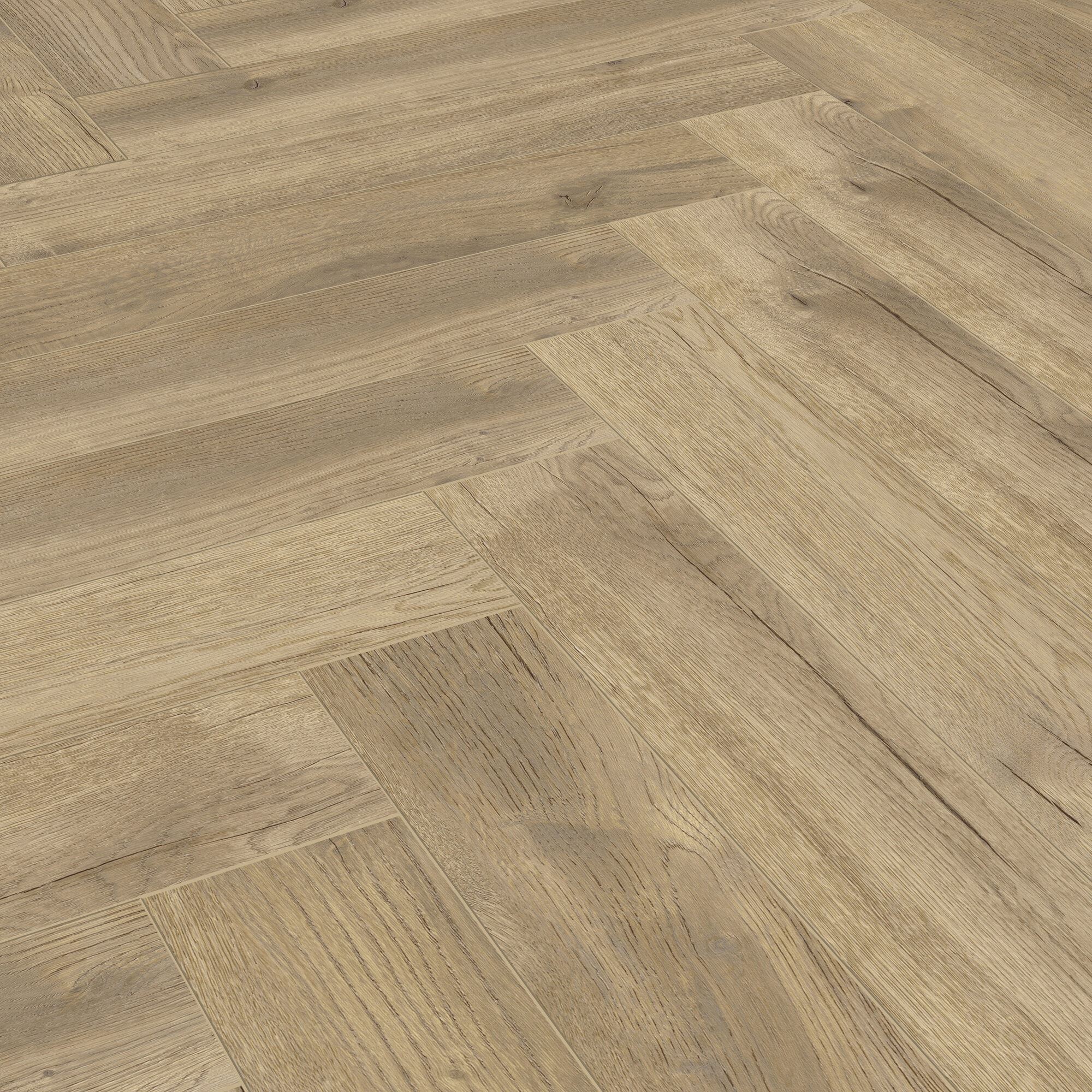 Ламінат Kronotex - Treviso Oak, артикул D 4764, 32 клас, 8 мм. Колекція Herringbone. Виробництво Німеччина.