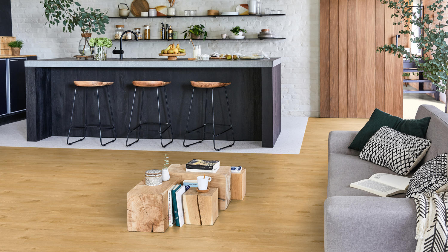 Вінілова підлога Tarkett – Alpine Oak Warm Natural, артикул 36021180, колекція Starfloor Click Solid 55.