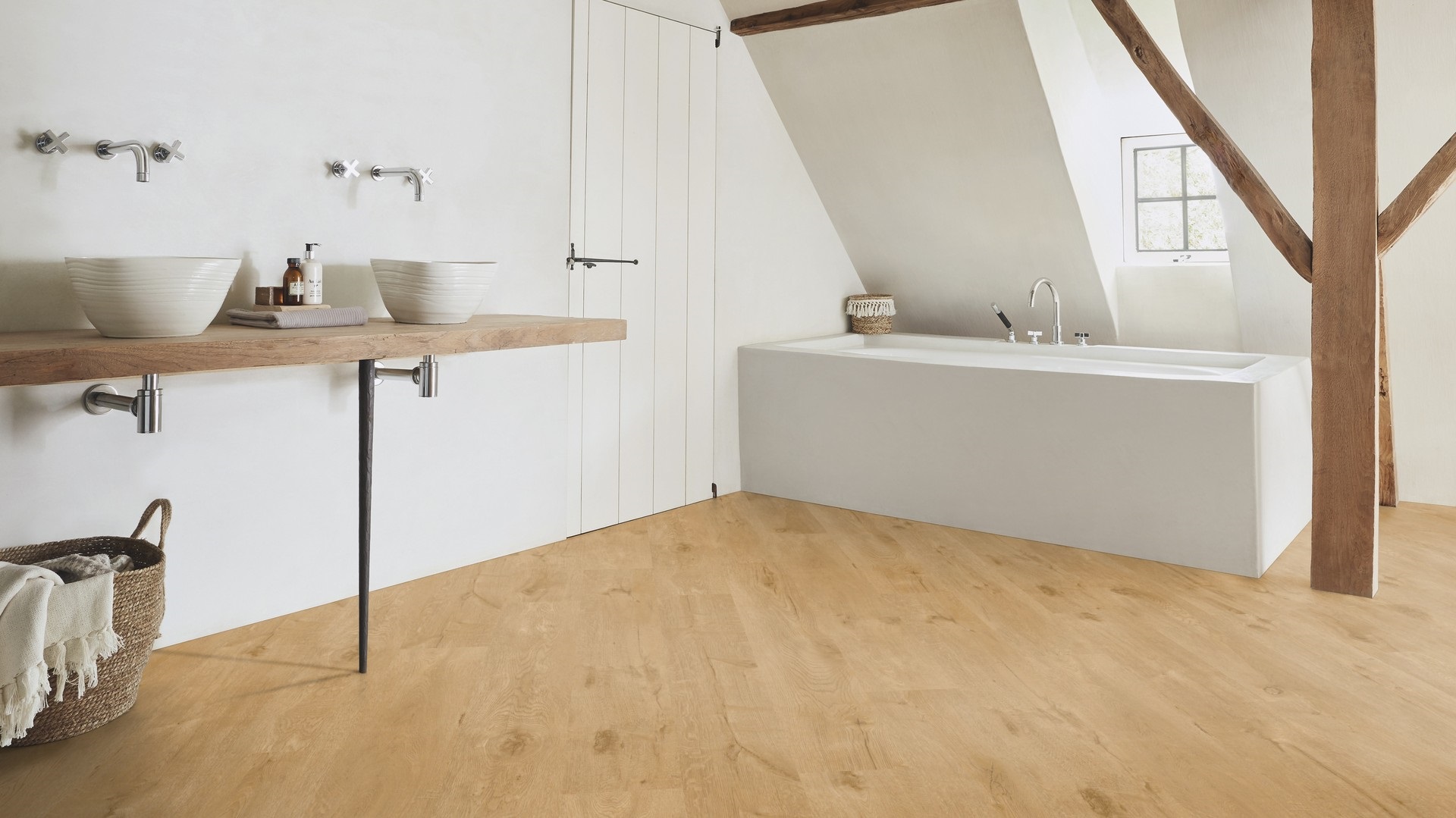 Вінілова підлога Tarkett – Alpine Oak Warm Natural, артикул 36021180, колекція Starfloor Click Solid 55.