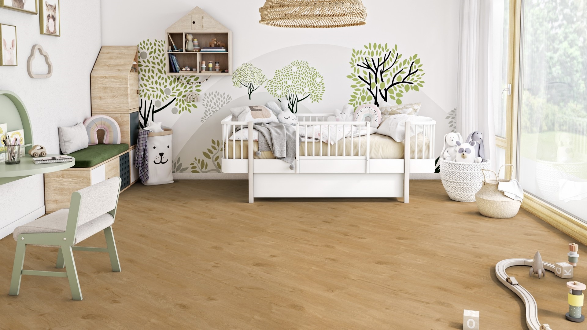 Вінілова підлога Tarkett – Alpine Oak Warm Natural, артикул 36021180, колекція Starfloor Click Solid 55.