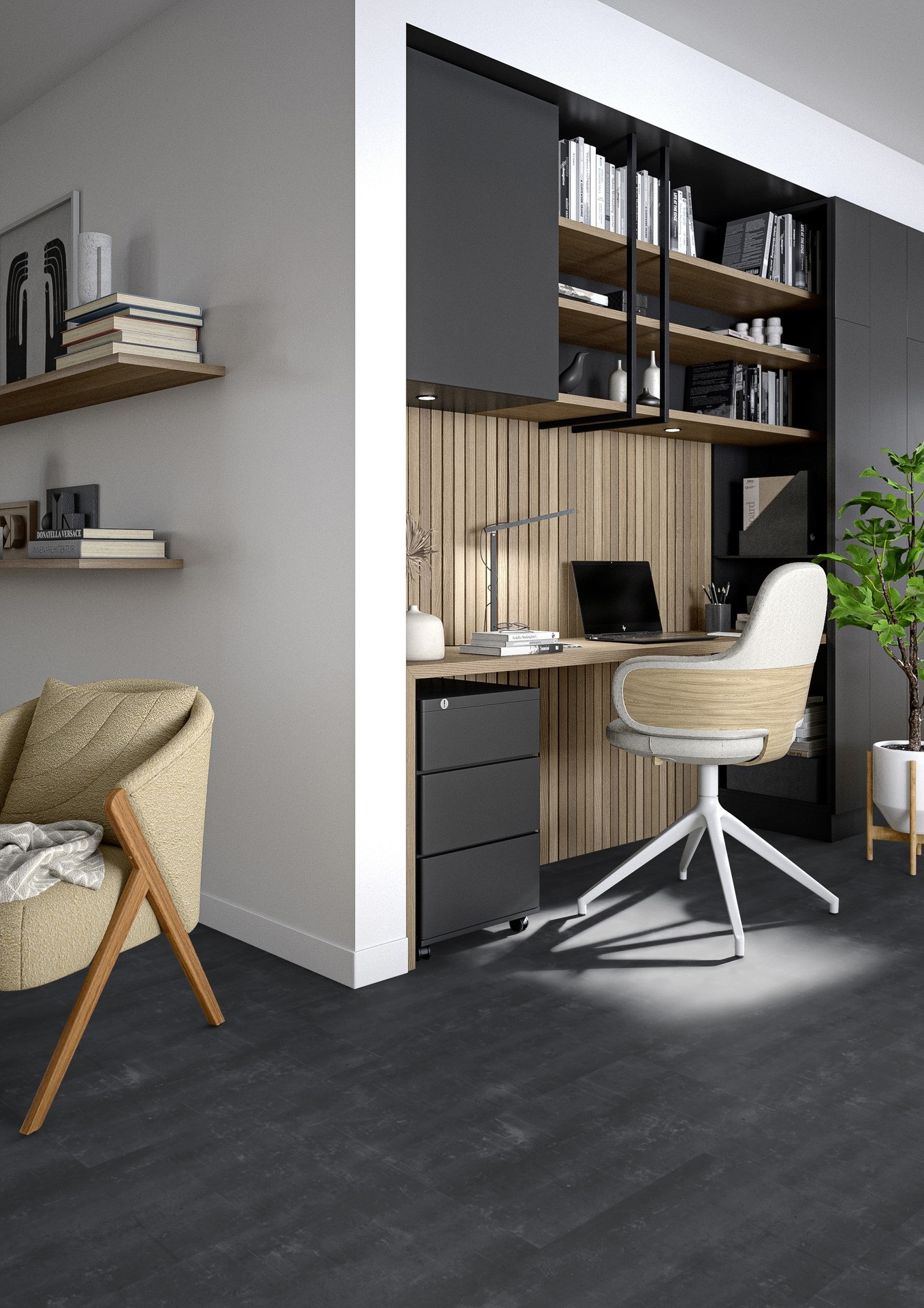 Вінілова підлога Tarkett – Composite Black, артикул 36022074, колекція Starfloor Click Solid 55.