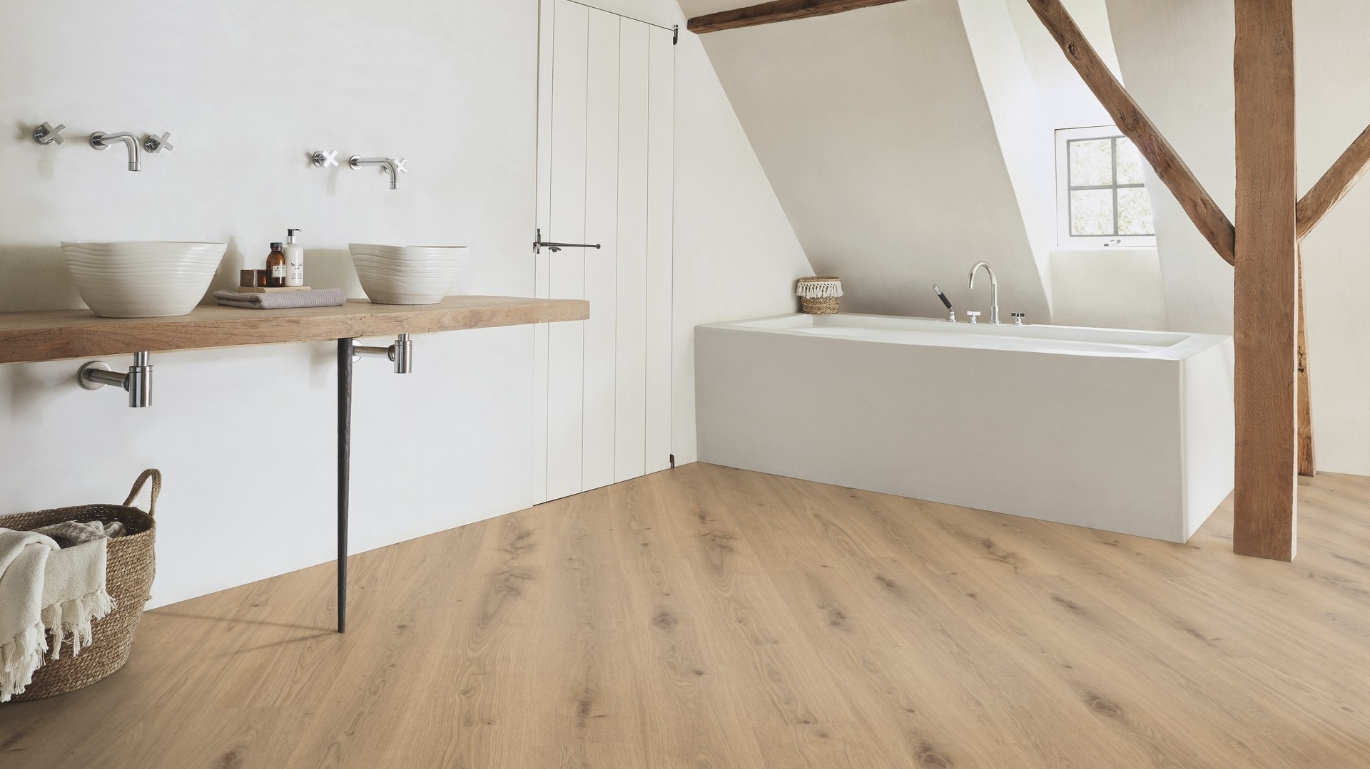 Вінілова підлога Tarkett – Delicate Oak Chestnut, артикул 36020005, колекція Starfloor Click Solid 55.