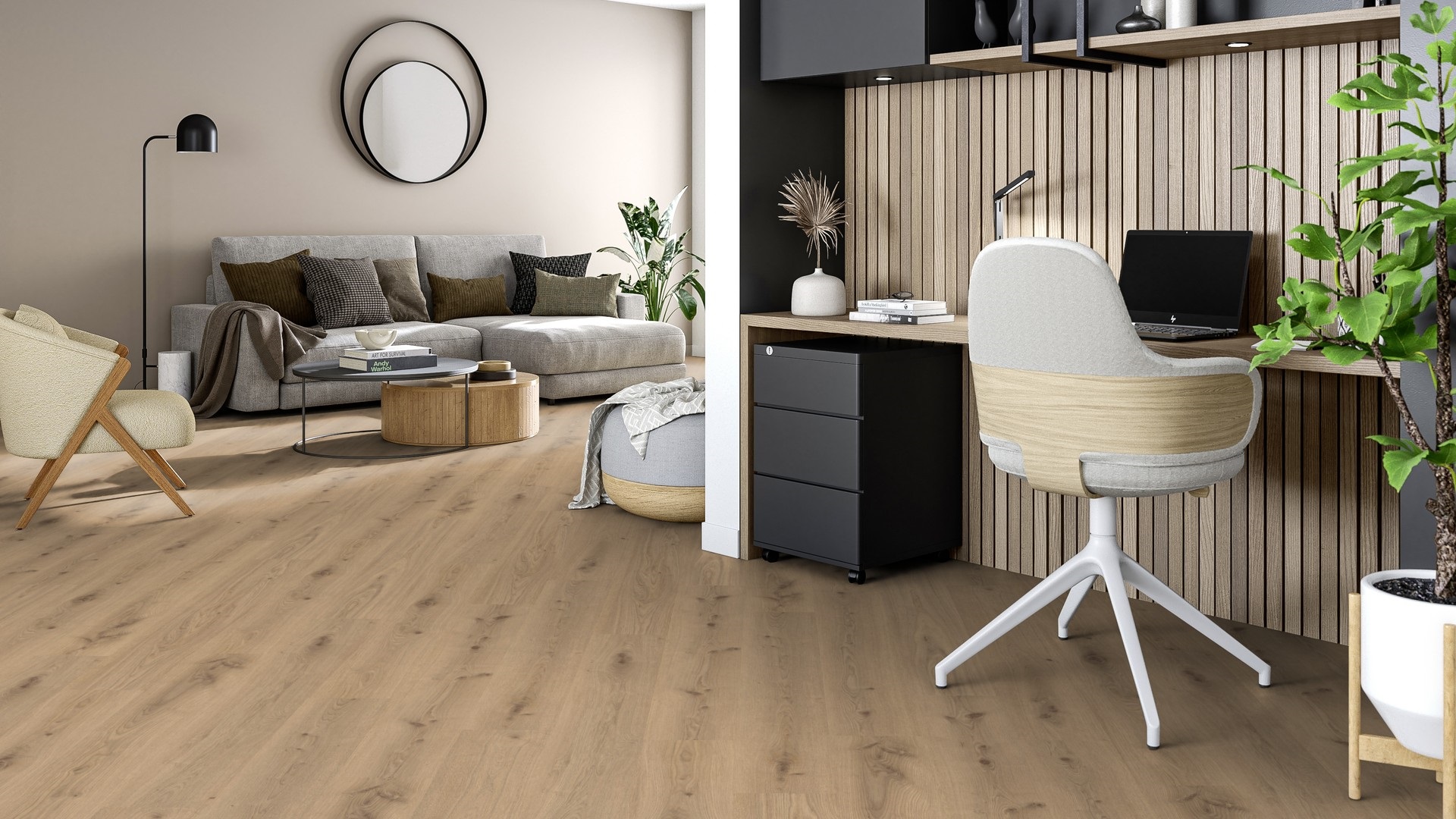 Вінілова підлога Tarkett – Delicate Oak Chestnut, артикул 36020005, колекція Starfloor Click Solid 55.