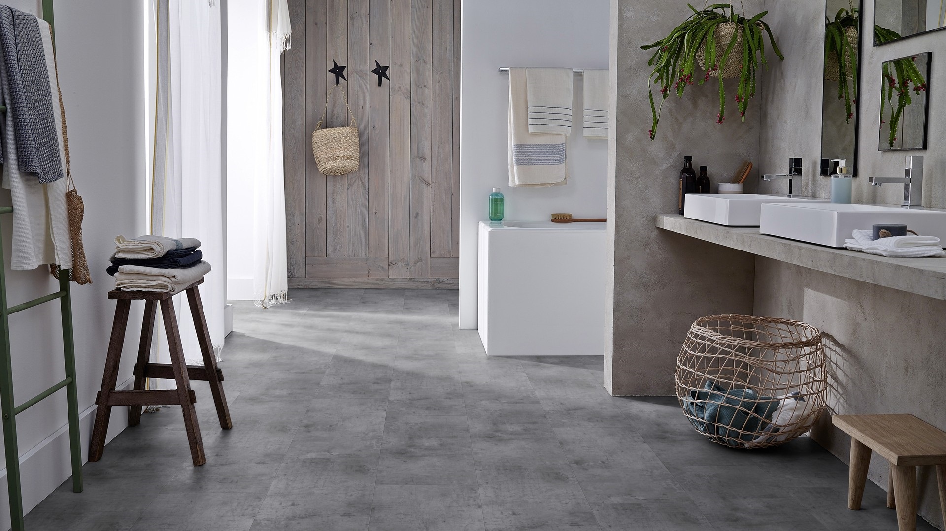 Вінілова підлога Tarkett – Vintage Zinc Silver, артикул 36022096, колекція Starfloor Click Solid 55.