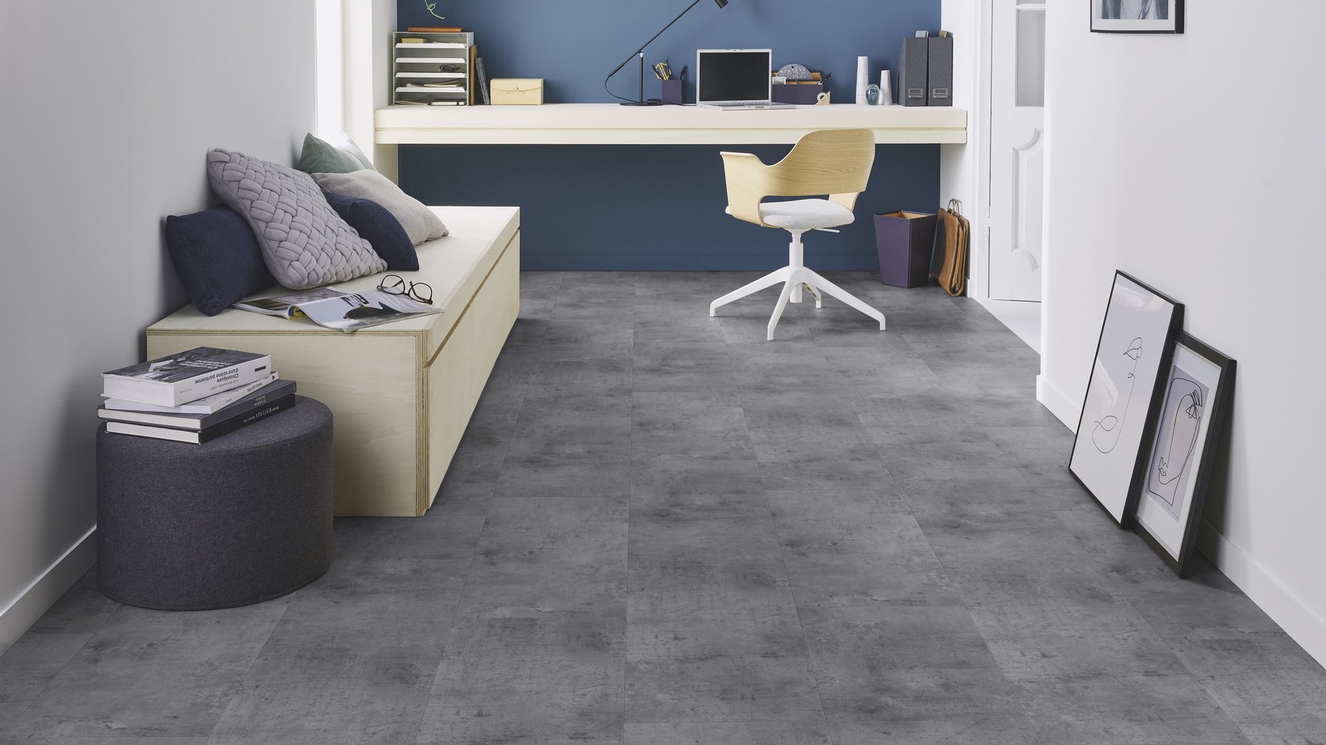 Вінілова підлога Tarkett – Vintage Zinc Silver, артикул 36022096, колекція Starfloor Click Solid 55.