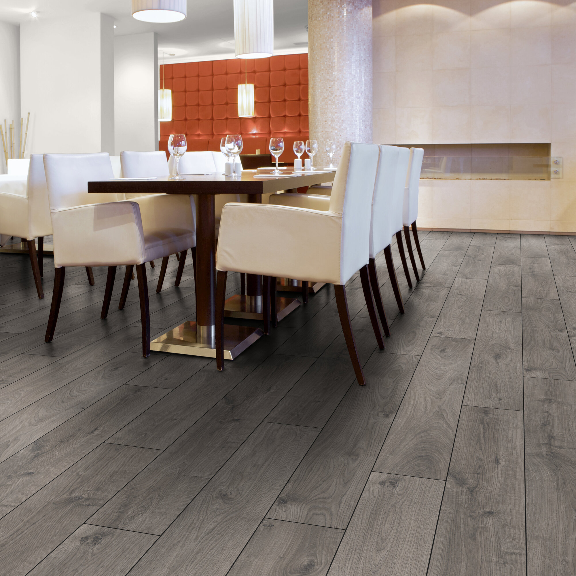 Ламінат Kronotex - Atlas Oak Anthracite, артикул D 3592, 33 клас, 12 мм. Колекція Robusto. Німеччина.