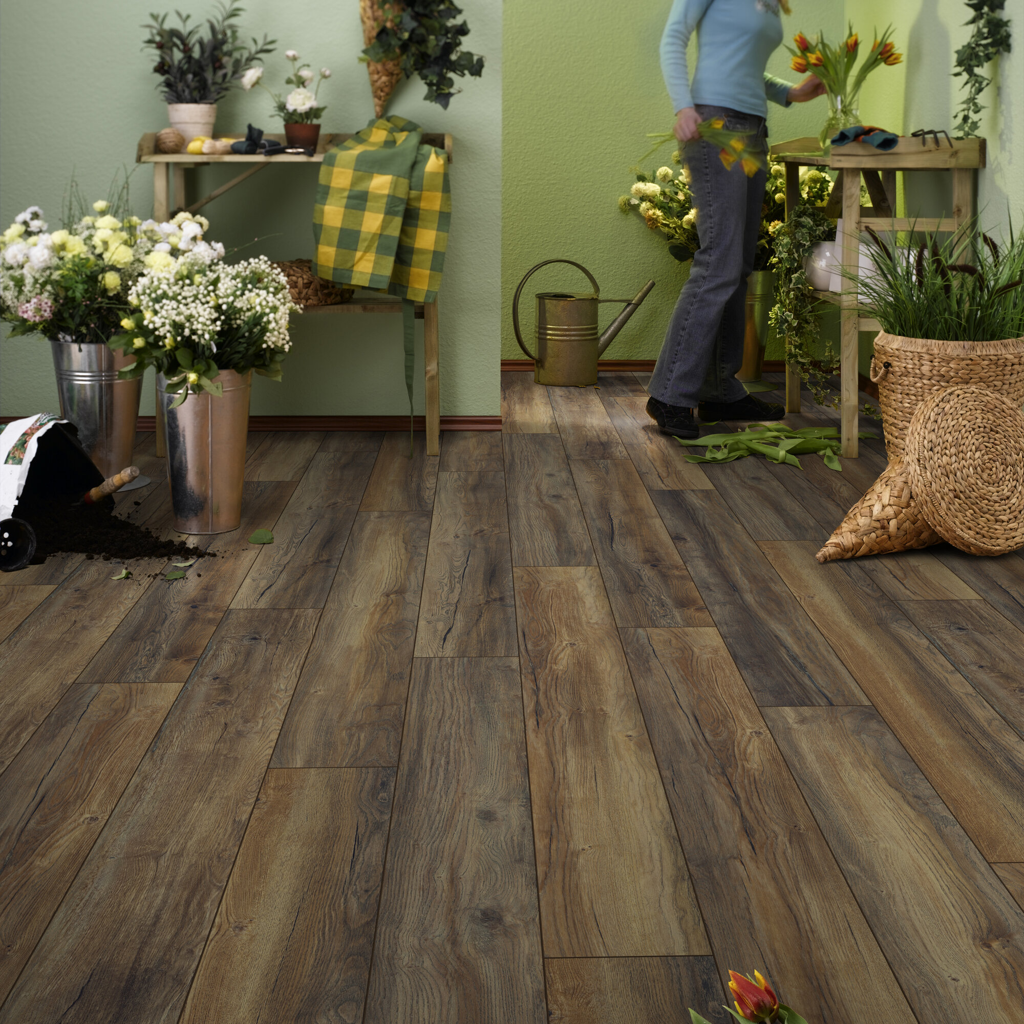 Ламінат Kronotex - Harbour Oak, артикул D 3570, 33 клас, 12 мм. Колекція Robusto. Виробництво Німеччина.