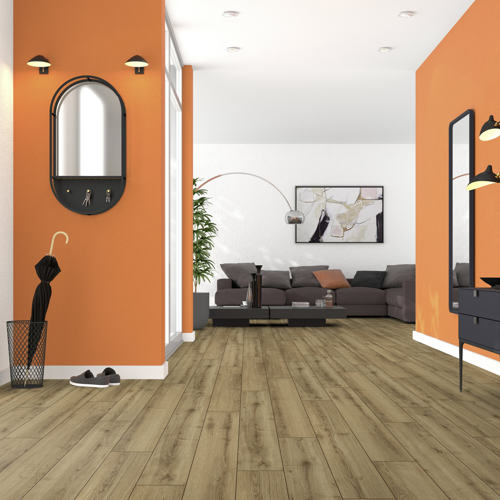 Ламінат Kronotex - Jalon Oak, артикул D 4685, 33 клас, 12 мм. Колекція Robusto. Виробництво Німеччина.