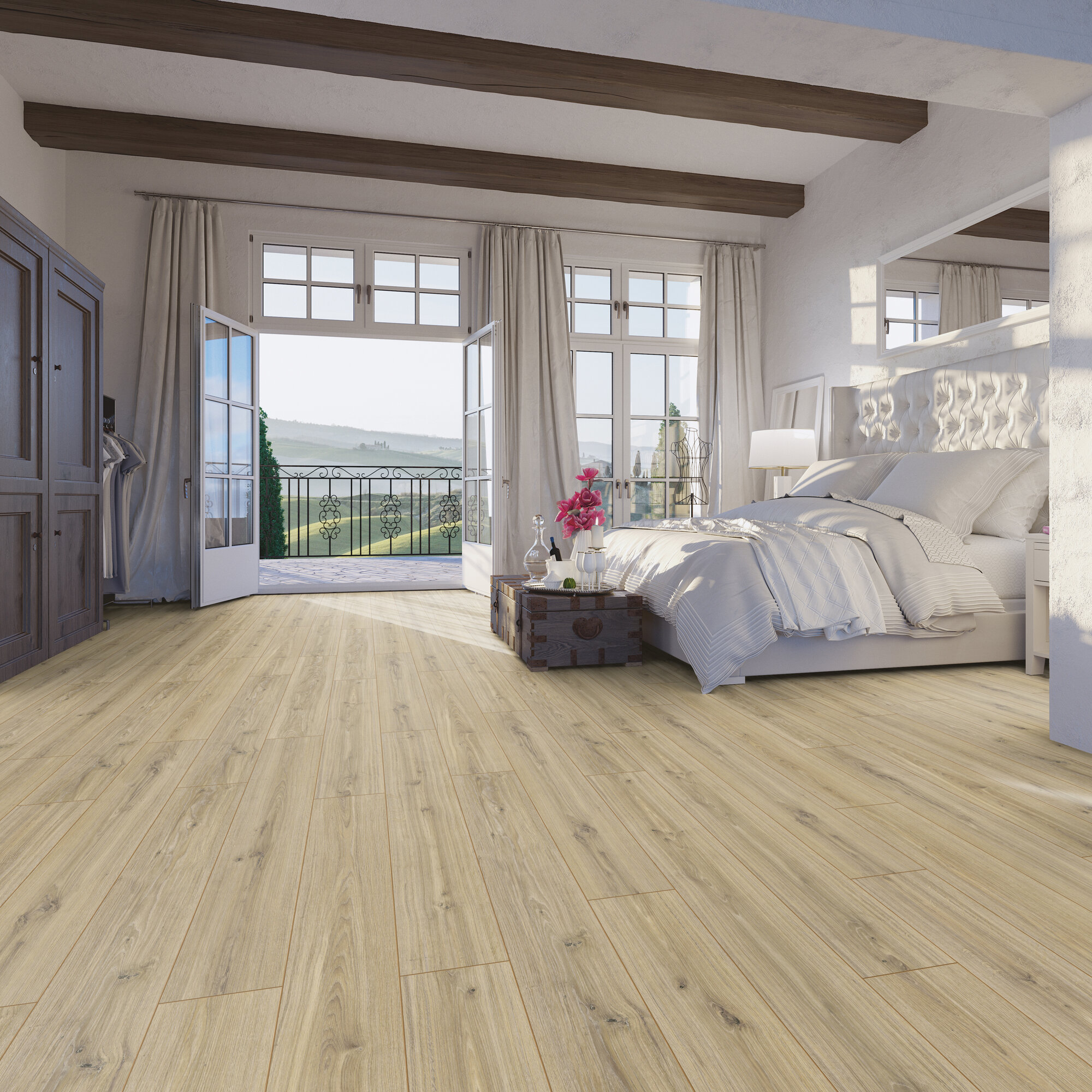 Ламінат Kronotex - Phalsbourg Oak, артикул D 3073, 33 клас, 12 мм. Колекція Robusto. Виробництво Німеччина.