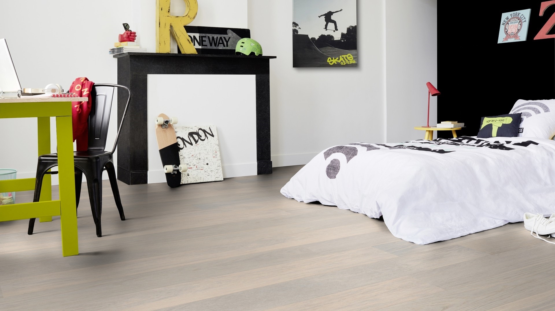 Паркетна дошка Tarkett – Oak Cotton White XT (1 Strip) артикул 7877033, колекція Shade
