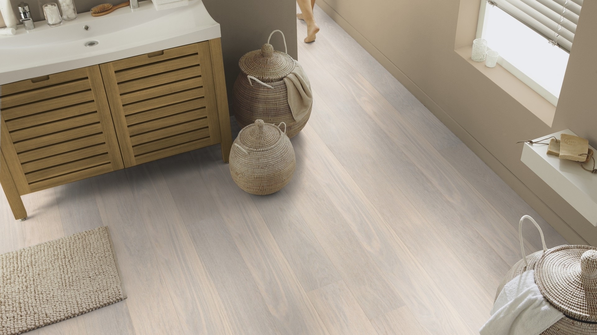 Паркетна дошка Tarkett – Oak Cotton White XT (1 Strip) артикул 7877033, колекція Shade