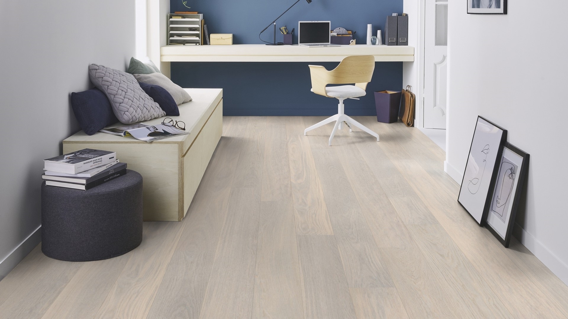 Паркетна дошка Tarkett – Oak Cotton White XT (1 Strip) артикул 7877033, колекція Shade