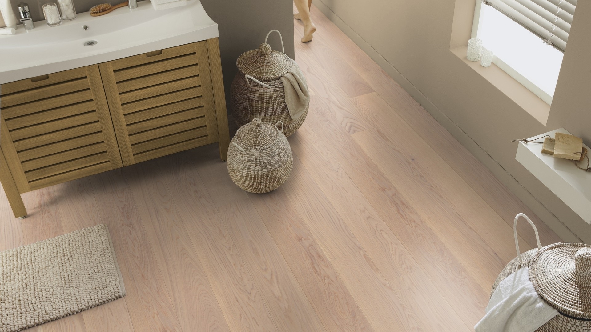 Паркетна дошка Tarkett – Oak Cream White XT (1 Strip) артикул 7877049, колекція Shade