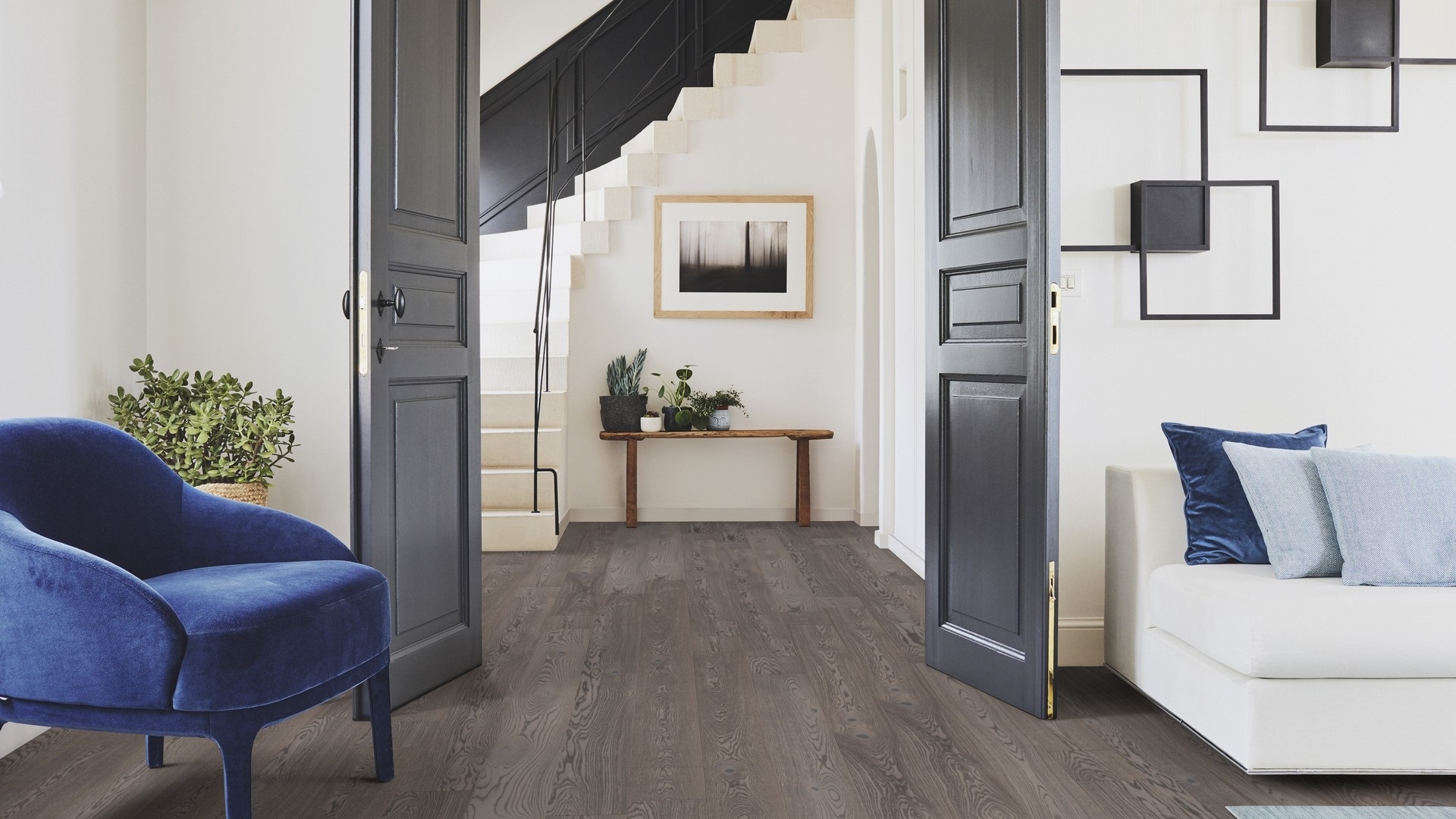 Паркетна дошка Tarkett – Oak Graphite (1 Strip), артикул 7877055, колекція Prestige