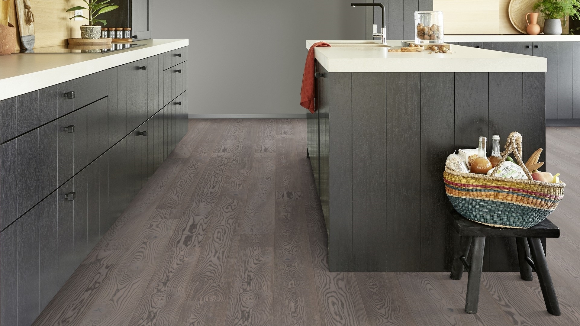 Паркетна дошка Tarkett – Oak Graphite (1 Strip), артикул 7877055, колекція Prestige