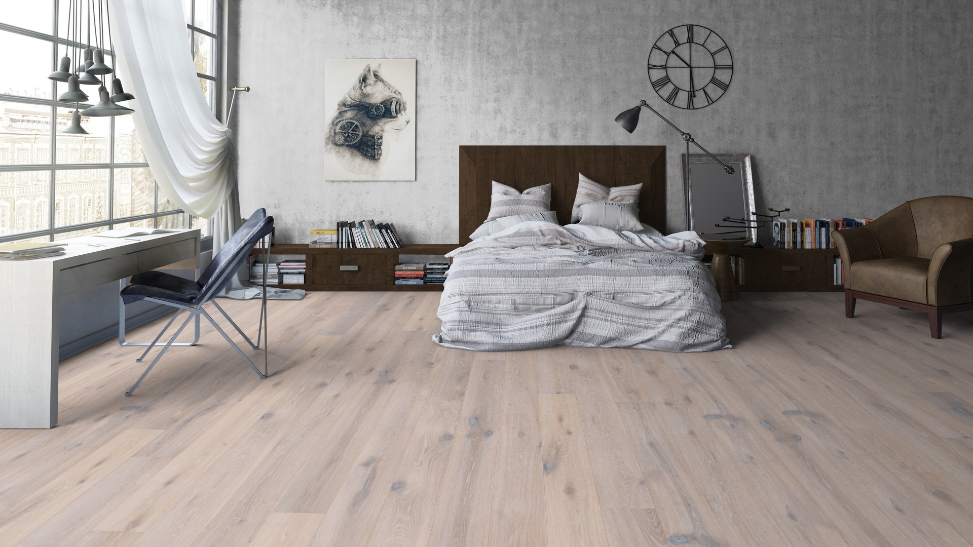 Паркетна дошка Tarkett – Oak Lime Stone (1 Strip) артикул 41007002, колекція Heritage