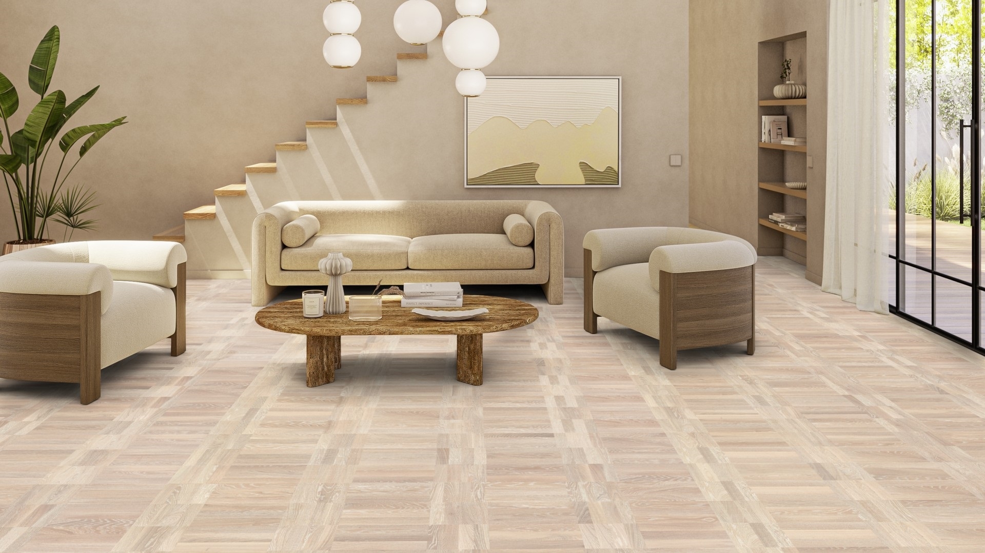 Паркетна дошка Tarkett – Oak Scandinavia (Basket Weave) артикул 7806008, колекція Noble