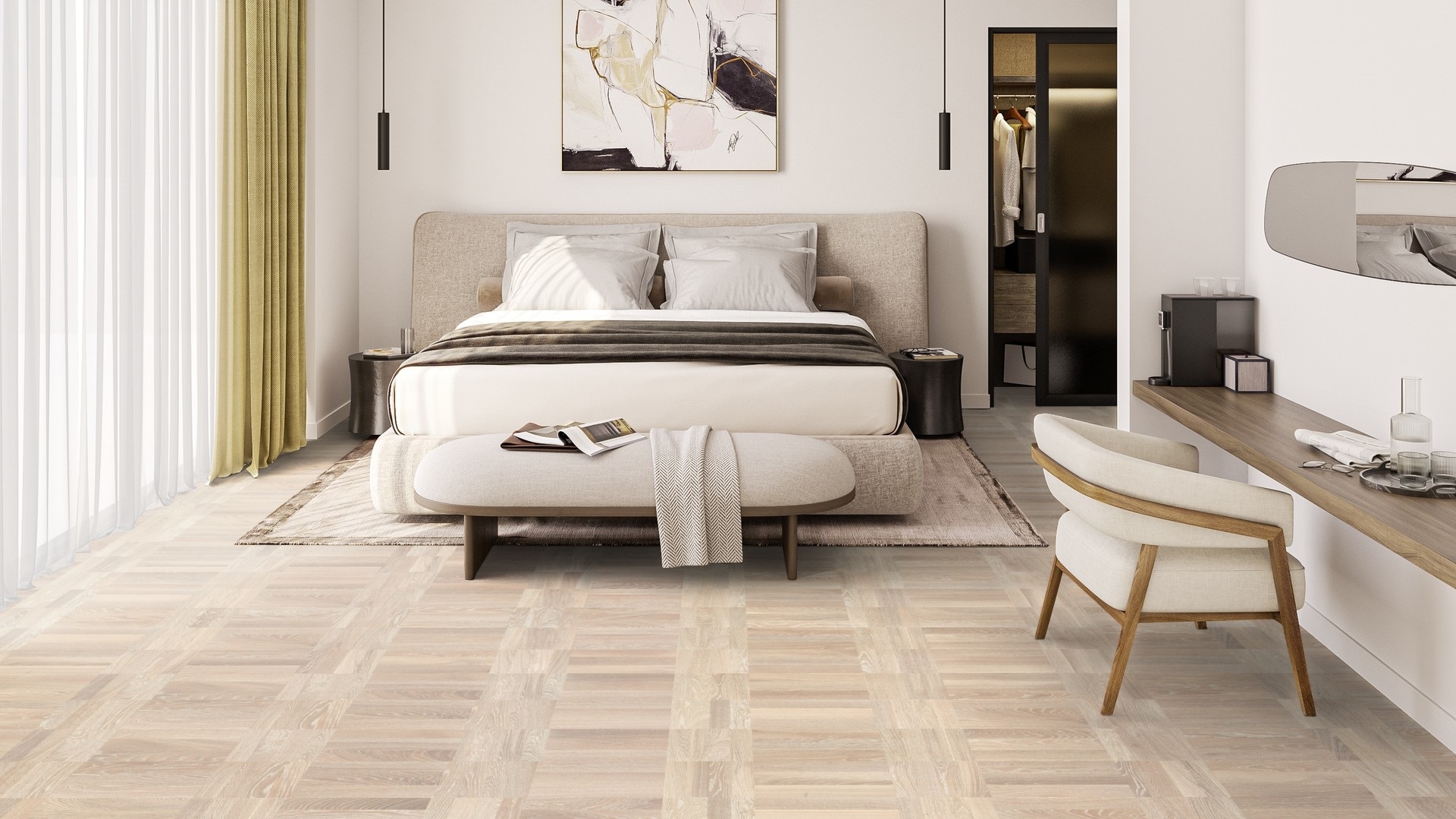 Паркетна дошка Tarkett – Oak Scandinavia (Basket Weave) артикул 7806008, колекція Noble