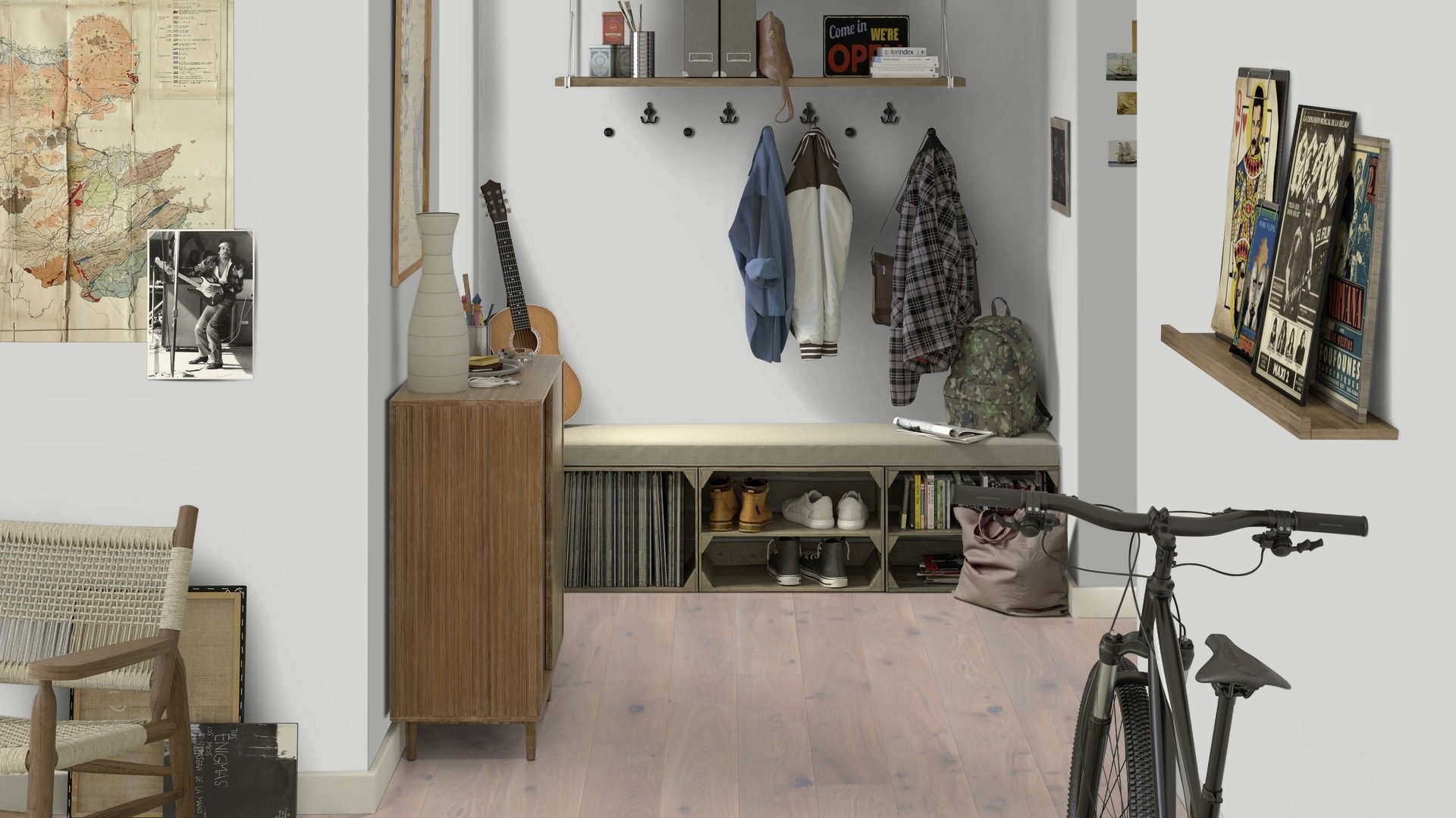 Паркетна дошка Tarkett – Oak Urban Grey (1 Strip) артикул 41007007, колекція Heritage