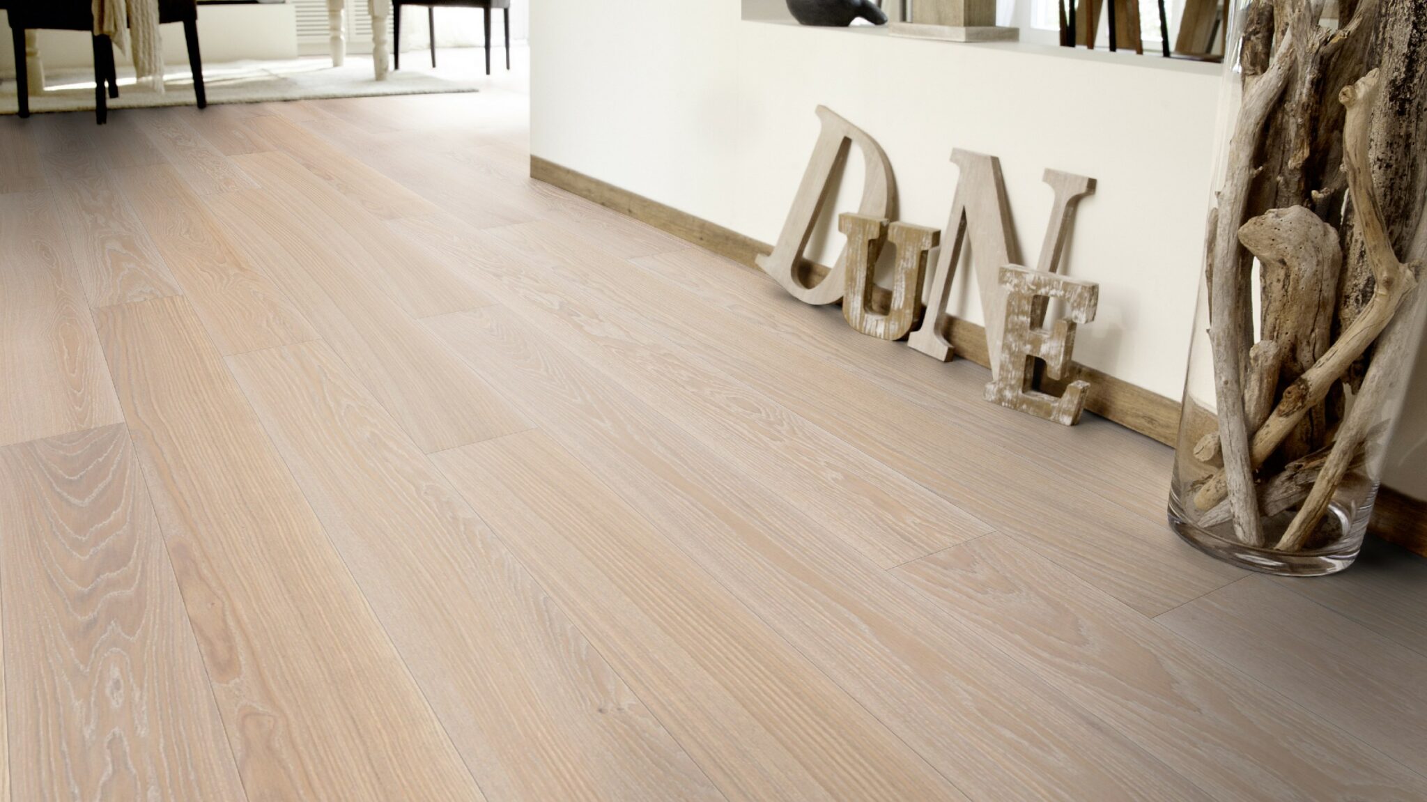 Паркетна дошка Tarkett – Oak White Sand 1 Strip, артикул 7877046, колекція Prestige.