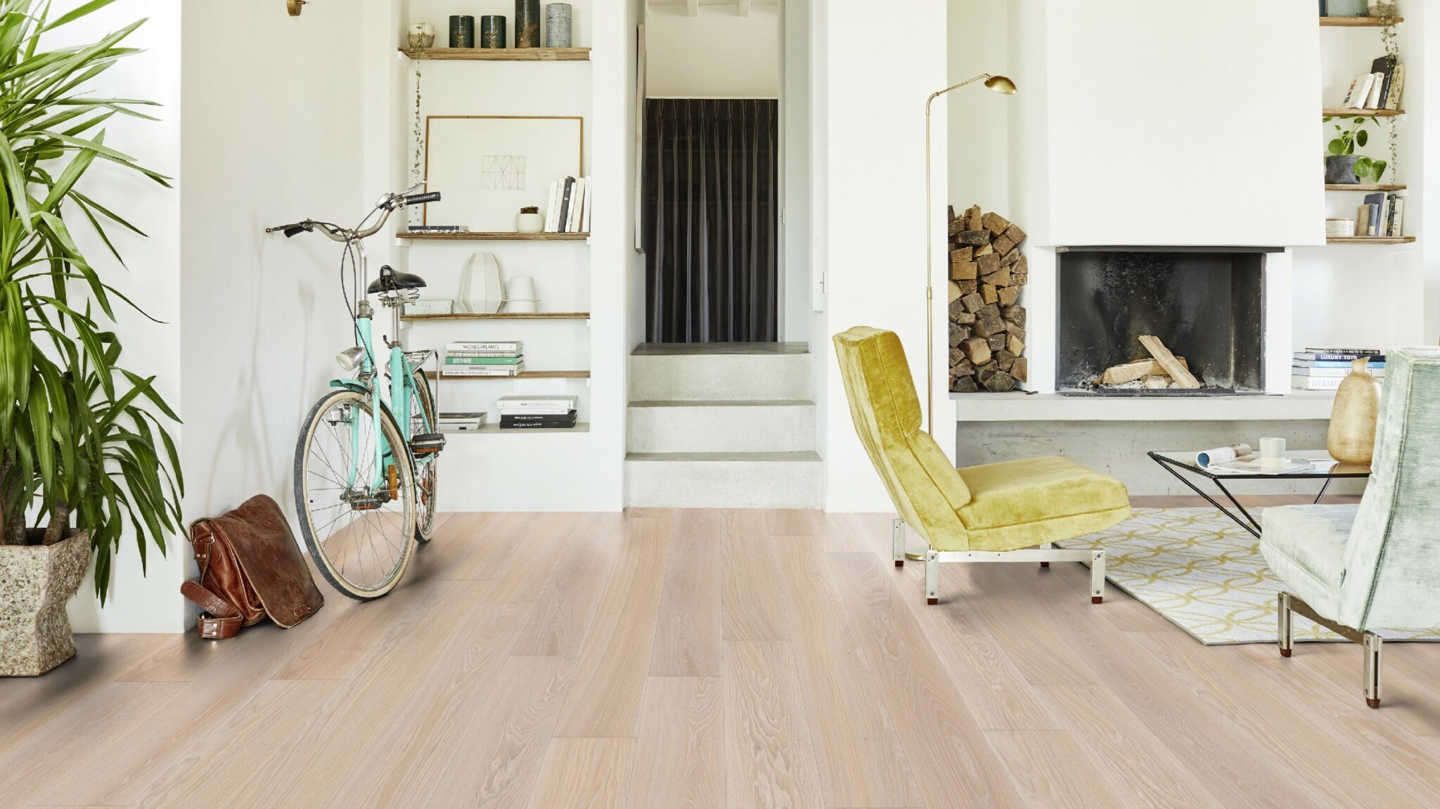 Паркетна дошка Tarkett – Oak White Sand 1 Strip, артикул 7877046, колекція Prestige.