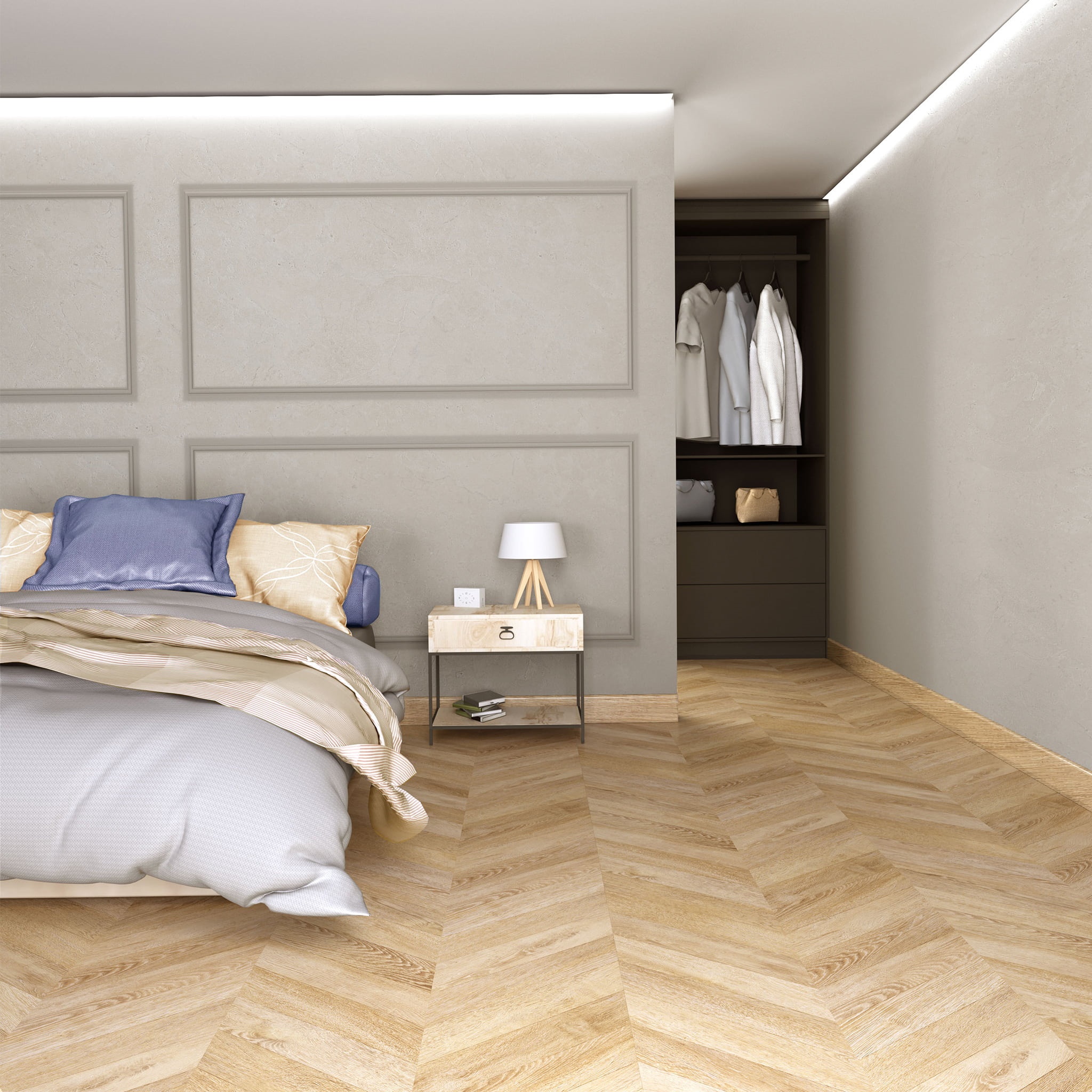 Ламінат Faus – Casual Chevron, артикул S180079, колекція Masterpieces.