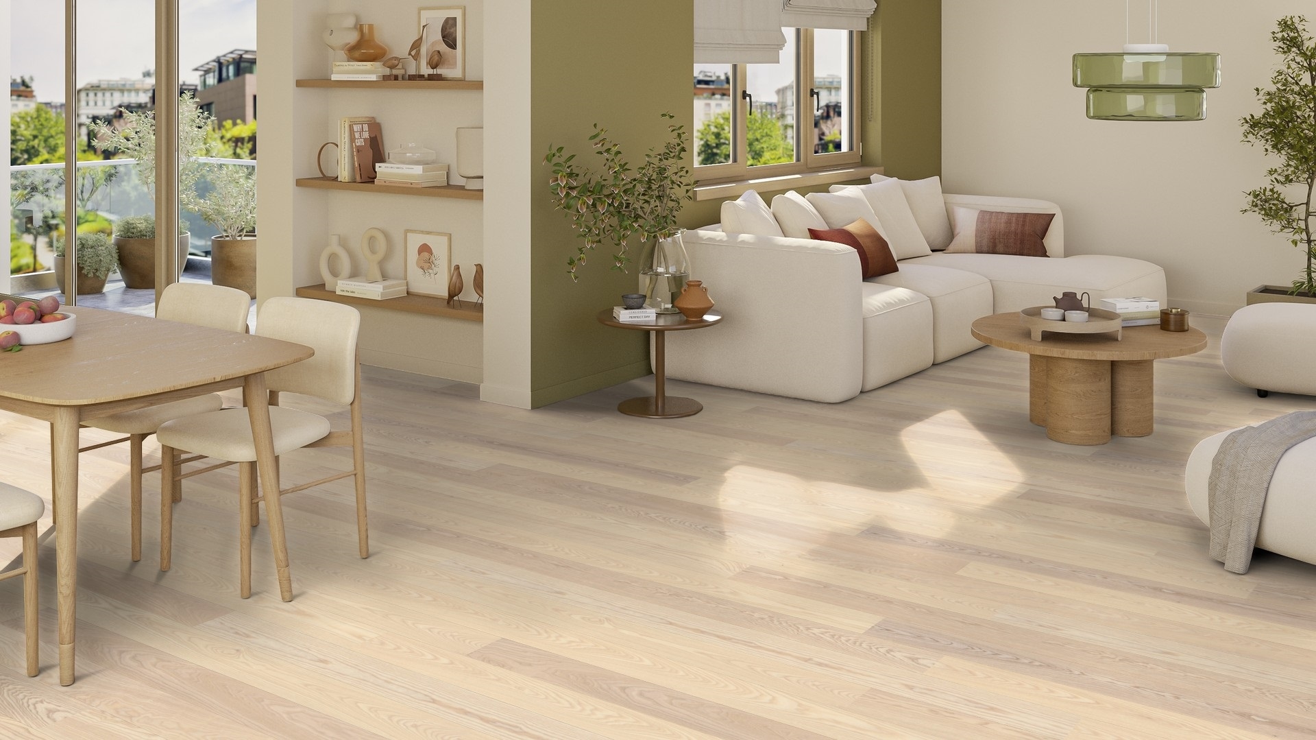 Паркетна дошка Tarkett – Ash Linen White (1 Strip) артикул 7967908, колекція Shade