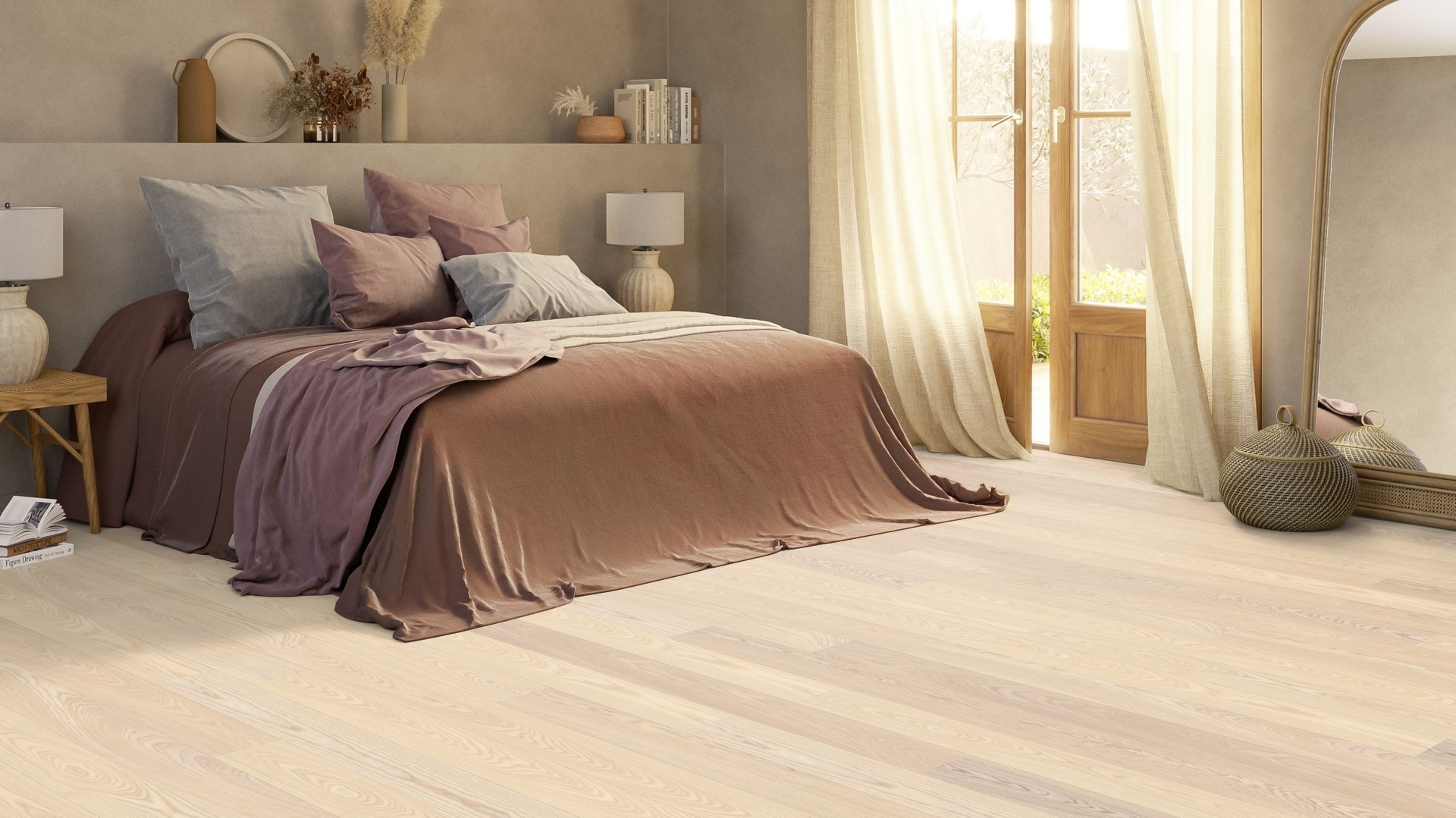 Паркетна дошка Tarkett – Ash Linen White (1 Strip) артикул 7967908, колекція Shade