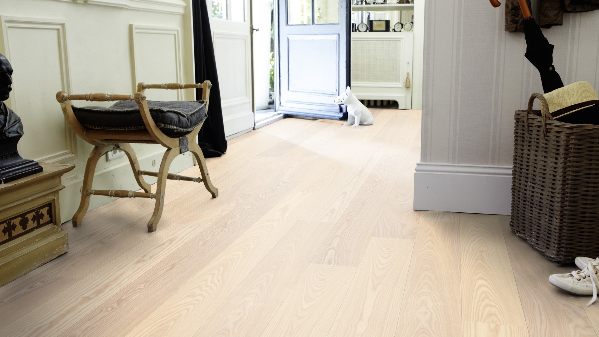 Паркетна дошка Tarkett – Ash Linen White (1 Strip) артикул 7967908, колекція Shade