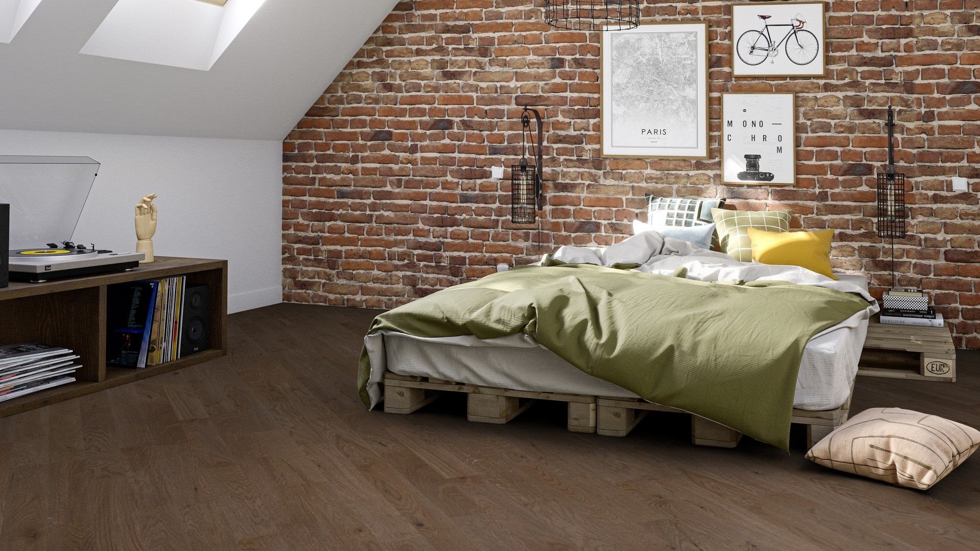 Паркетна дошка Tarkett – Oak Italian Brown (2 Strip) артикул 8727013, колекція Shade