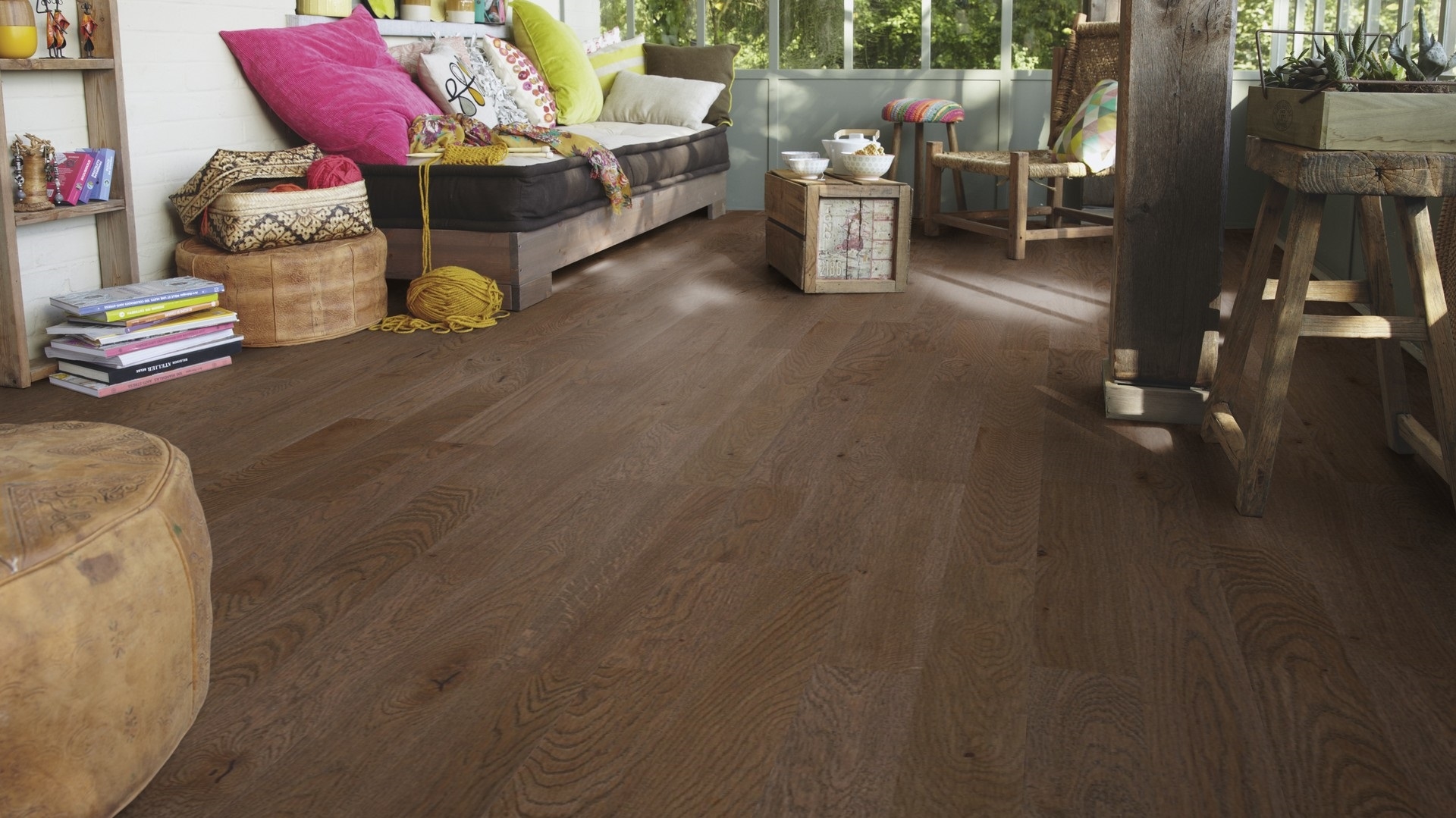 Паркетна дошка Tarkett – Oak Italian Brown (2 Strip) артикул 8727013, колекція Shade