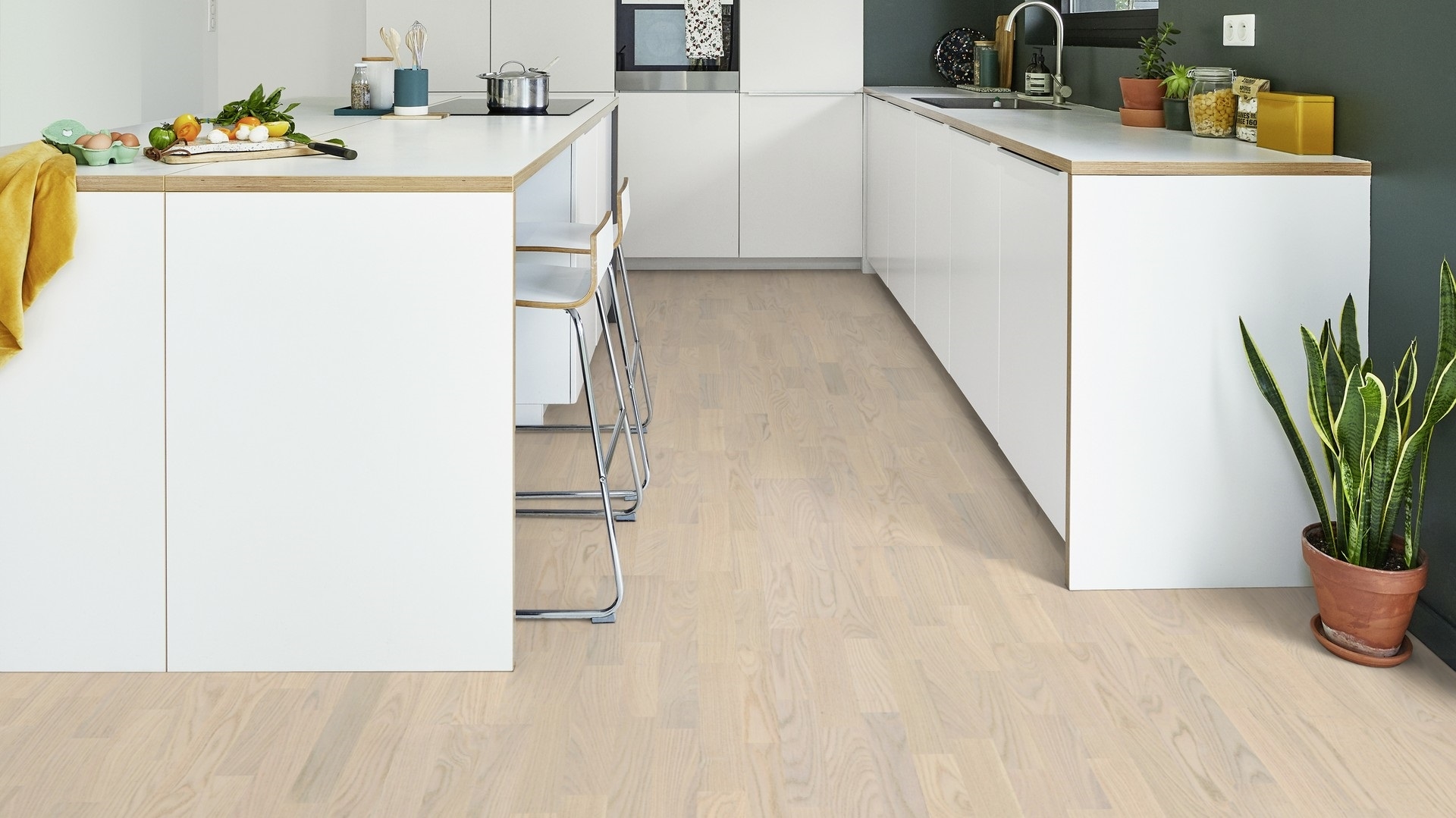 Паркетна дошка Tarkett – Oak Northern White (3 Strip) артикул 41025001, колекція Shade