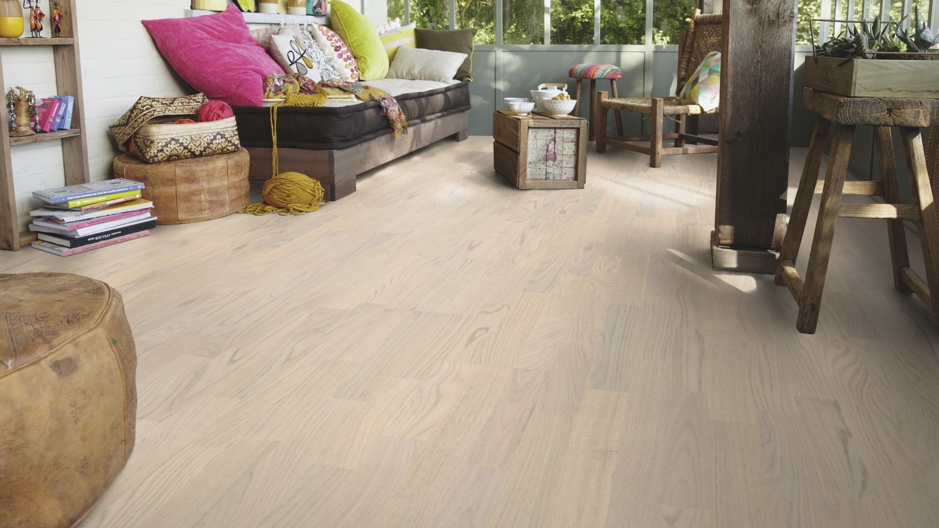 Паркетна дошка Tarkett – Oak Northern White (3 Strip) артикул 41025001, колекція Shade