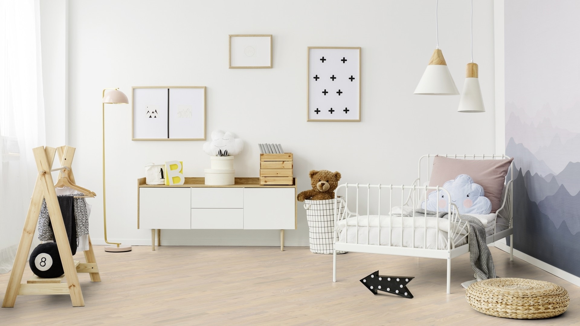 Паркетна дошка Tarkett – Oak Northern White (3 Strip) артикул 41025001, колекція Shade