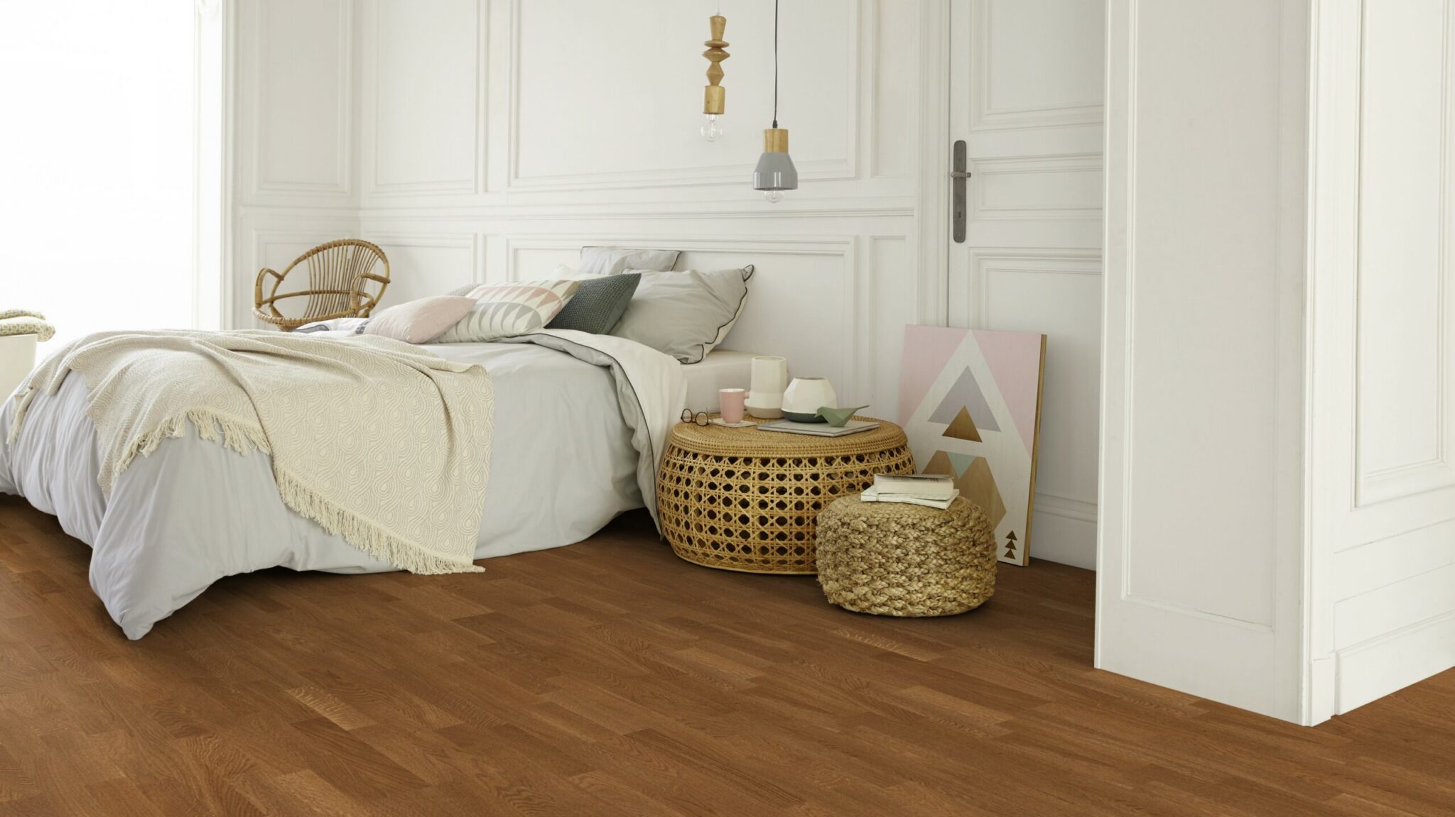 Паркетна дошка Tarkett – Oak Praline 3 Strip, артикул 7870037, колекція Shade.