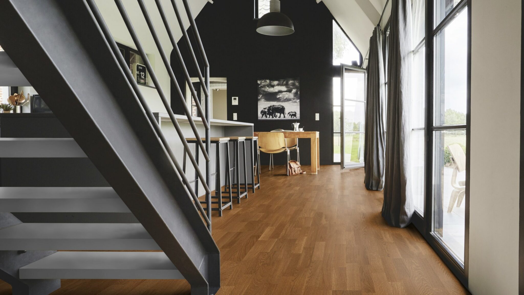 Паркетна дошка Tarkett – Oak Praline 3 Strip, артикул 7870037, колекція Shade.