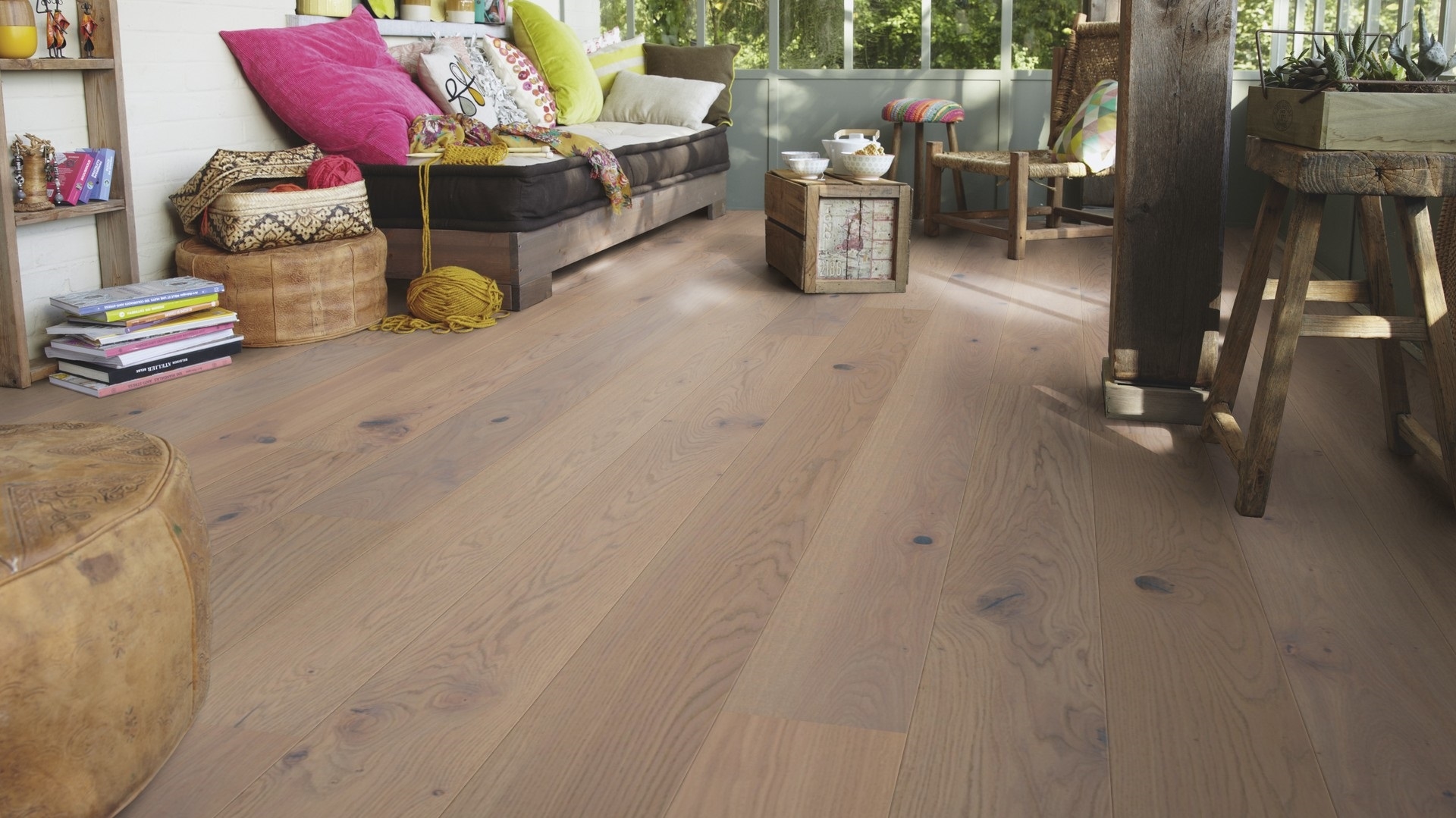 Паркетна дошка Tarkett – Oak Soft Beige (1 Strip) артикул 7878023, колекція Shade
