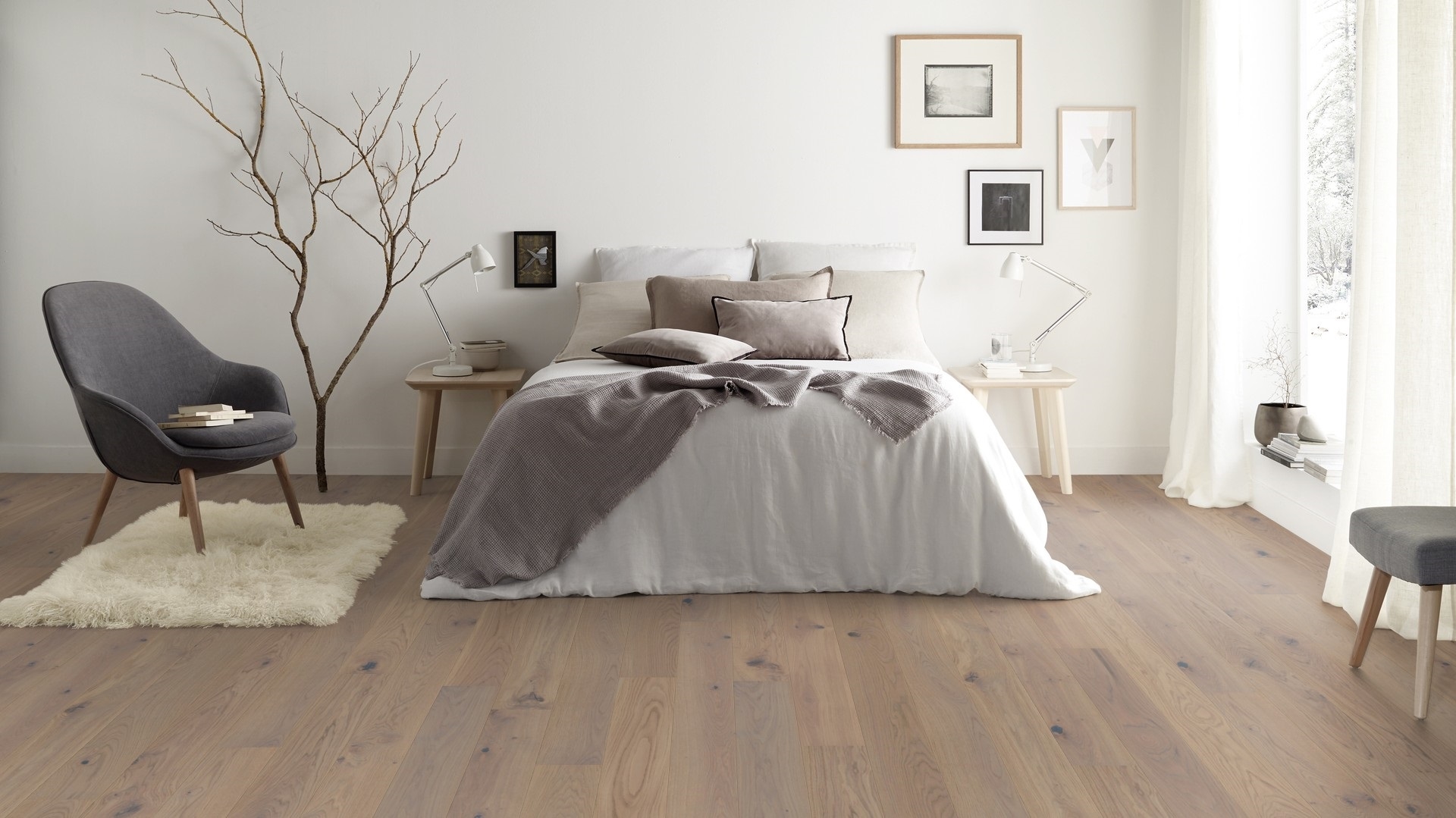 Паркетна дошка Tarkett – Oak Soft Beige (1 Strip) артикул 7878023, колекція Shade