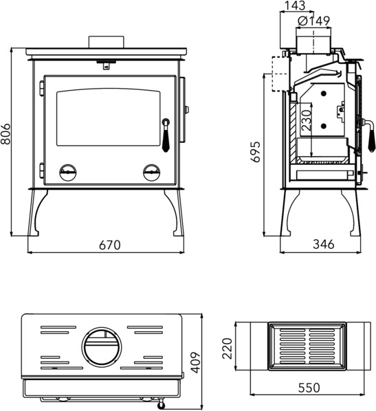 Камінна піч Arktic артикул 0470315000000. Виробник HAAS+SOHN Чехія.
